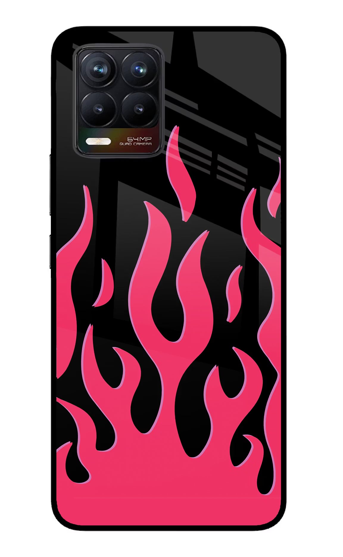 Fire Flames Realme 8/8 Pro (not 5G) Glass Case - Fire Flames Realme 8/8 Pro (not 5G) Glass Case Fire Flames Realme 8/8 Pro (not 5G) Glass Case