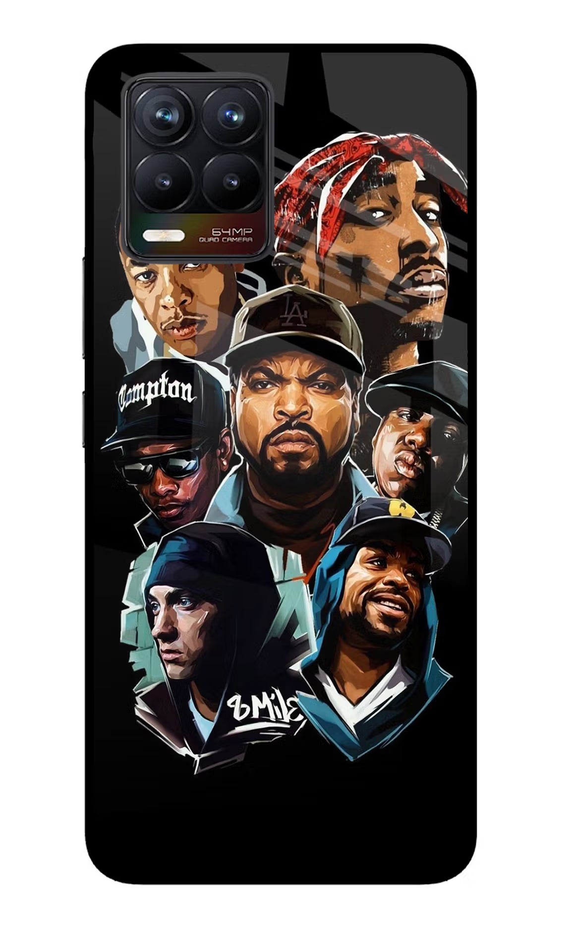 Rappers Realme 8/8 Pro (not 5G) Glass Case - Rappers Realme 8/8 Pro (not 5G) Glass Case Rappers Realme 8/8 Pro (not 5G) Glass Case
