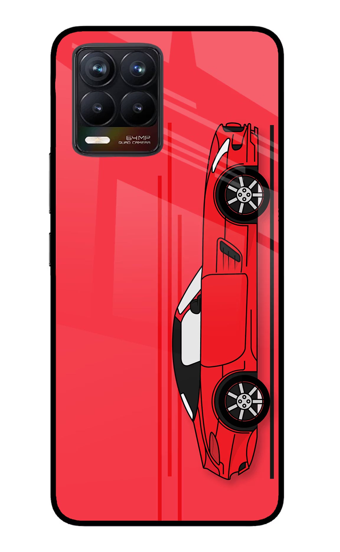 Red Velocity Realme 8/8 Pro (not 5G) Glass Case - Red Velocity Realme 8/8 Pro (not 5G) Glass Case Red Velocity Realme 8/8 Pro (not 5G) Glass Case