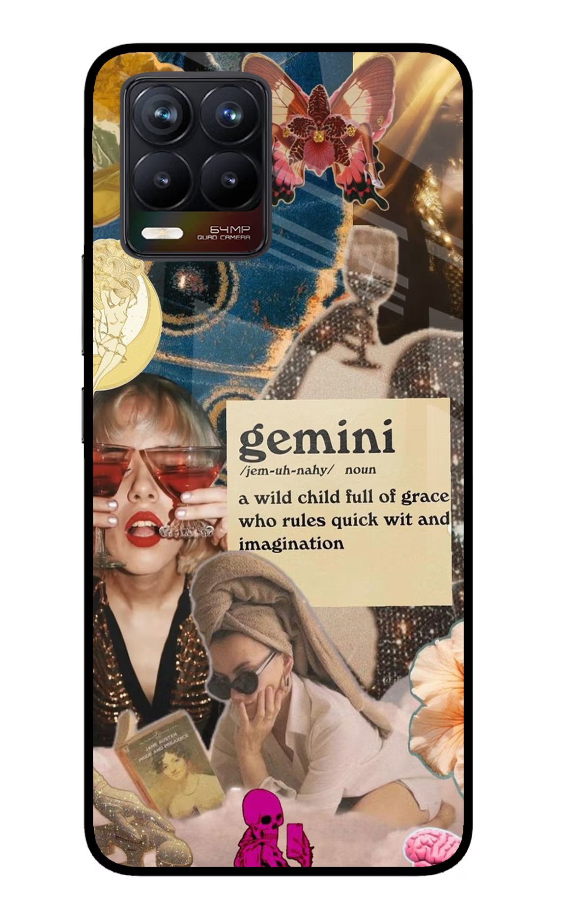 Gemini Zodiac Realme 8/8 Pro (not 5G) Glass Case - Gemini Zodiac Realme 8/8 Pro (not 5G) Glass Case Gemini Zodiac Realme 8/8 Pro (not 5G) Glass Case