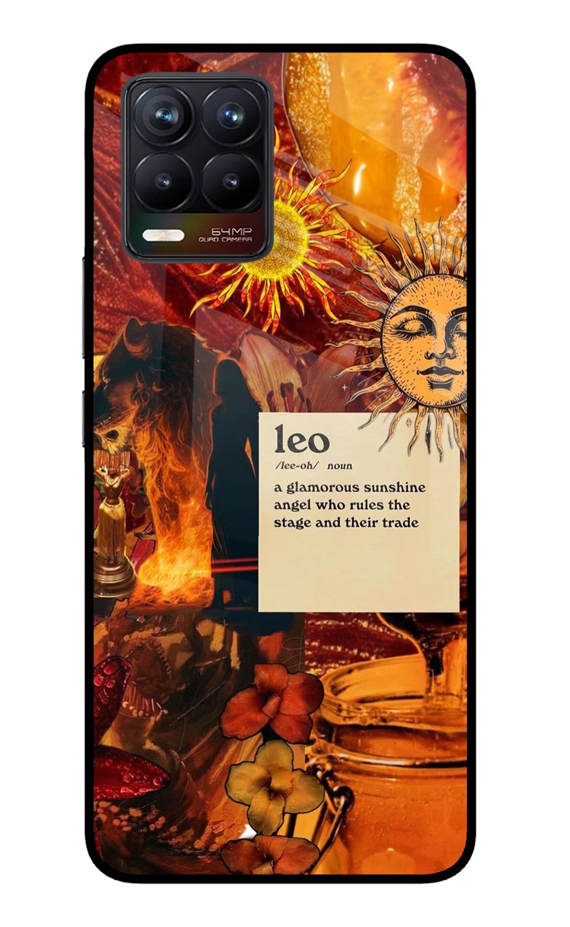 Leo Zodiac Realme 8/8 Pro (not 5G) Glass Case - Leo Zodiac Realme 8/8 Pro (not 5G) Glass Case Leo Zodiac Realme 8/8 Pro (not 5G) Glass Case