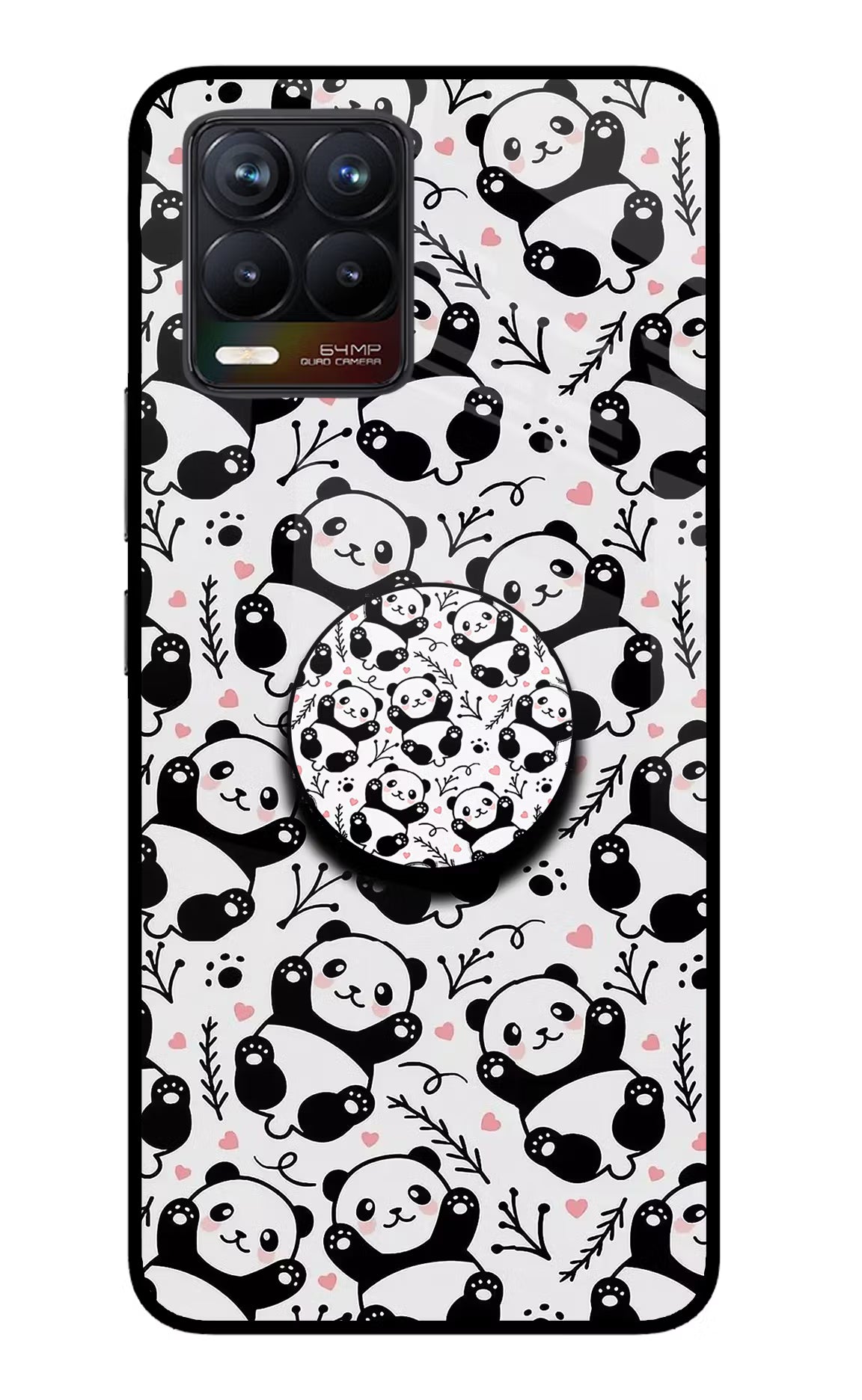 Cute Panda Realme 8/8 Pro (not 5G) Glass Case - Cute Panda Realme 8/8 Pro (not 5G) Glass Case Cute Panda Realme 8/8 Pro (not 5G) Glass Case