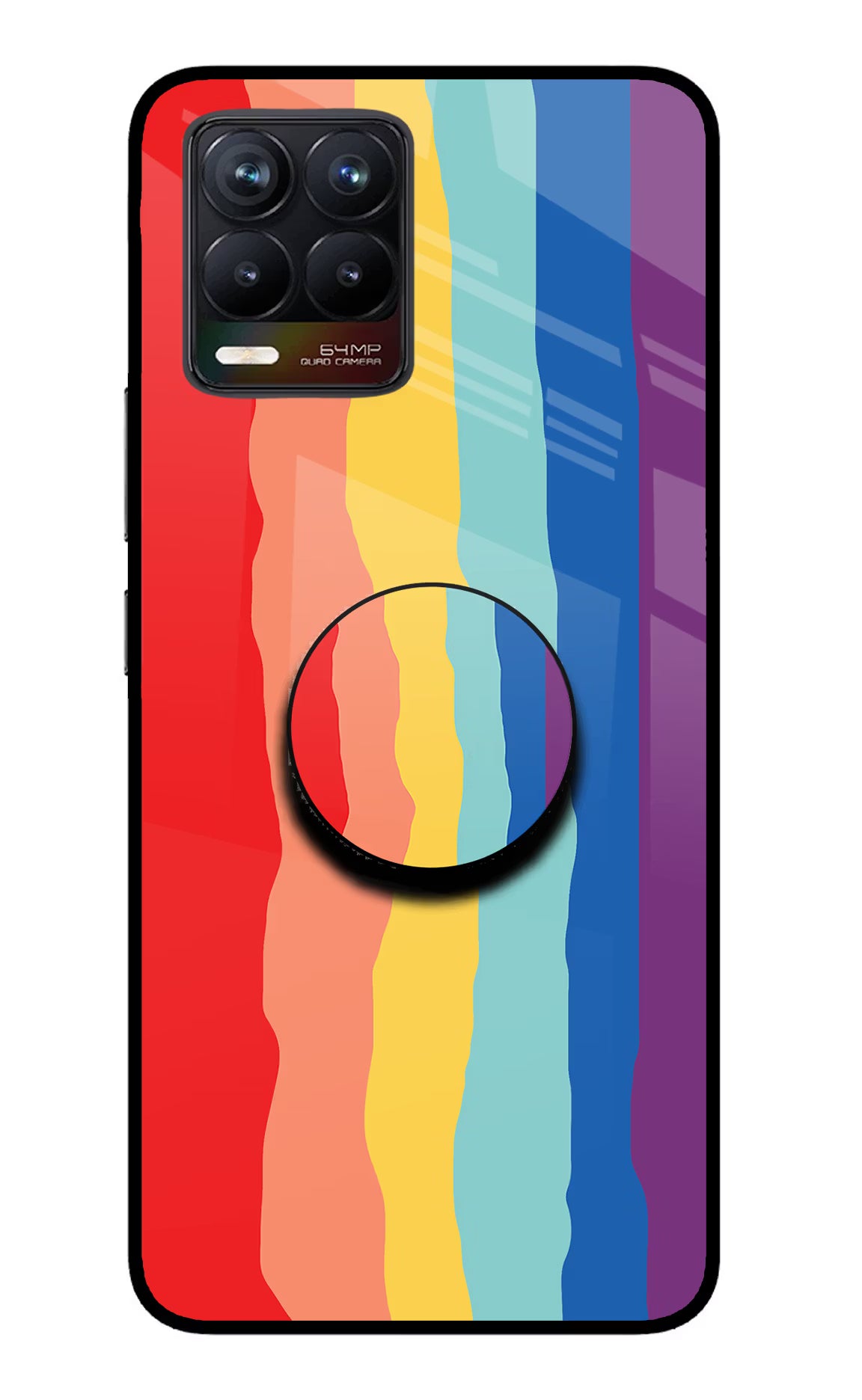 Rainbow Realme 8/8 Pro (not 5G) Glass Case - Rainbow Realme 8/8 Pro (not 5G) Glass Case Rainbow Realme 8/8 Pro (not 5G) Glass Case