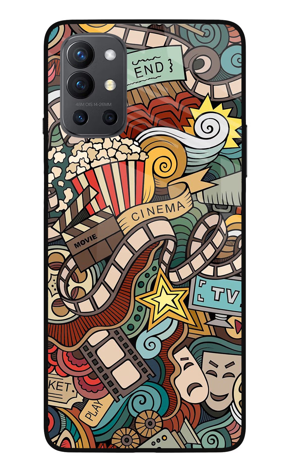 Cinema Abstract Oneplus 9R Glass Case - Cinema Abstract Oneplus 9R Glass Case Cinema Abstract Oneplus 9R Glass Case