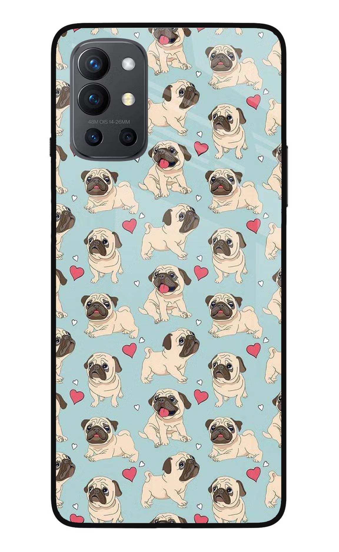 Pug Dog Oneplus 9R Glass Case - Pug Dog Oneplus 9R Glass Case Pug Dog Oneplus 9R Glass Case