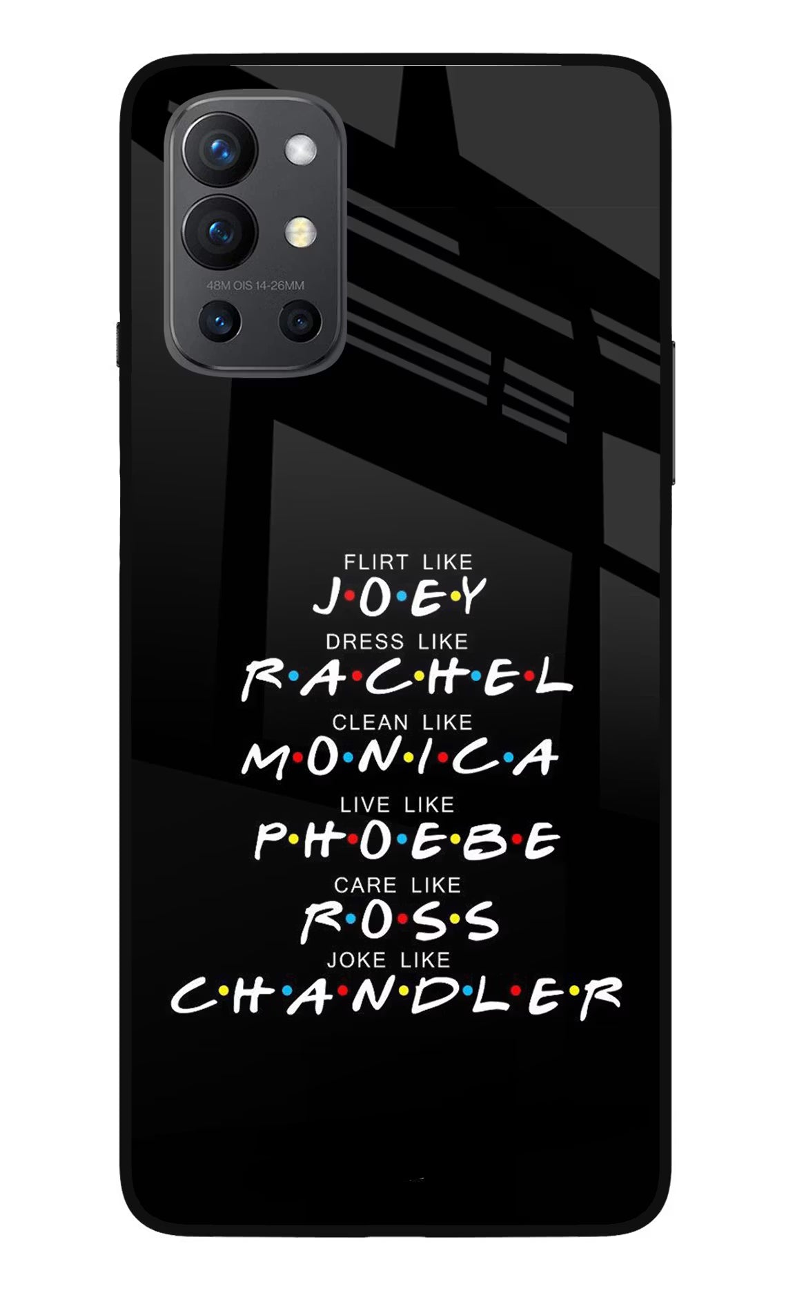 FRIENDS Character Oneplus 9R Glass Case - FRIENDS Character Oneplus 9R Glass Case FRIENDS Character Oneplus 9R Glass Case