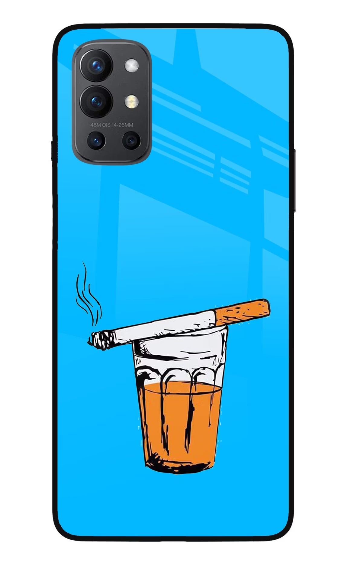 Chai Sutta Oneplus 9R Glass Case - Chai Sutta Oneplus 9R Glass Case Chai Sutta Oneplus 9R Glass Case