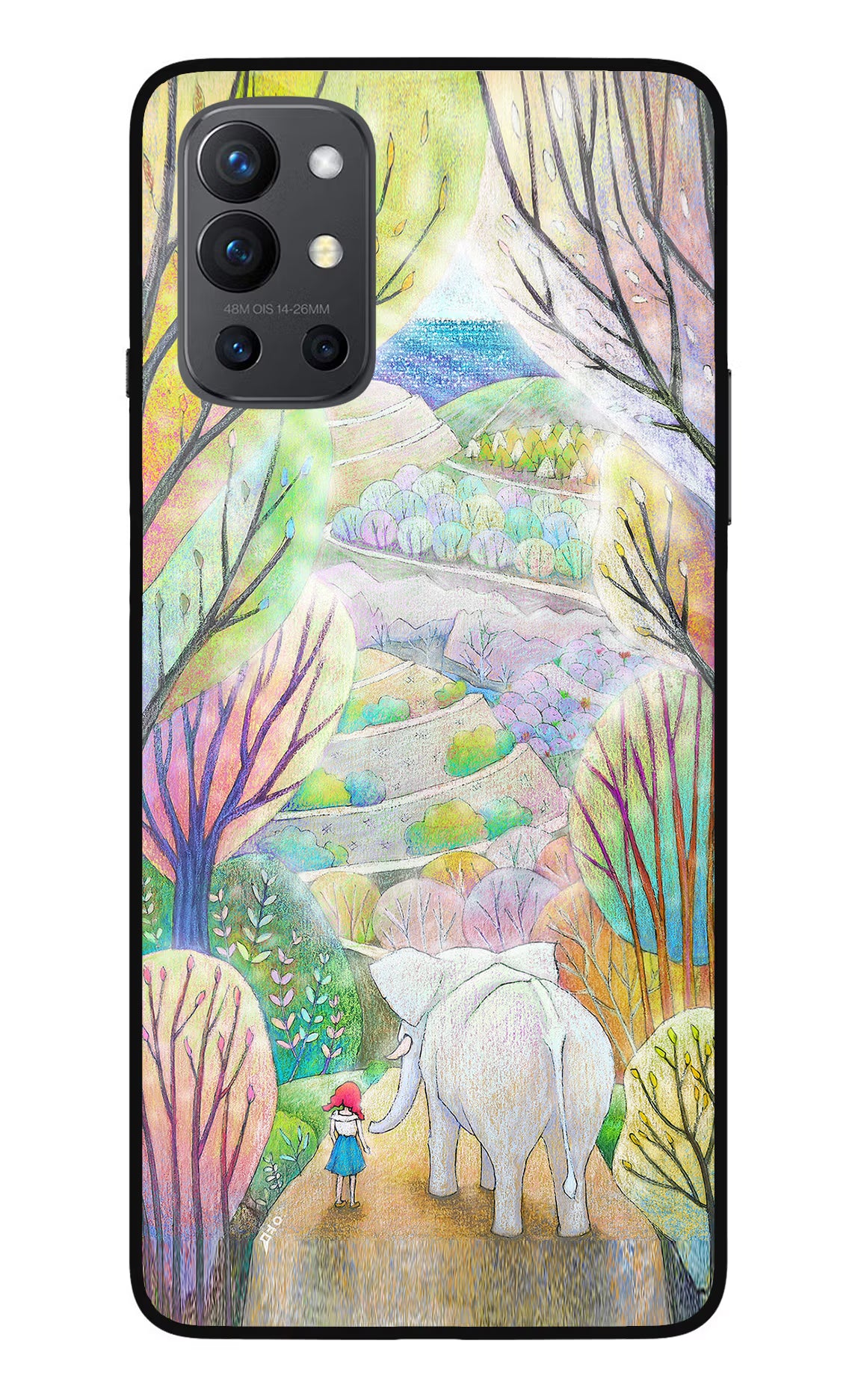 Nature Painting Oneplus 9R Glass Case - Nature Painting Oneplus 9R Glass Case Nature Painting Oneplus 9R Glass Case