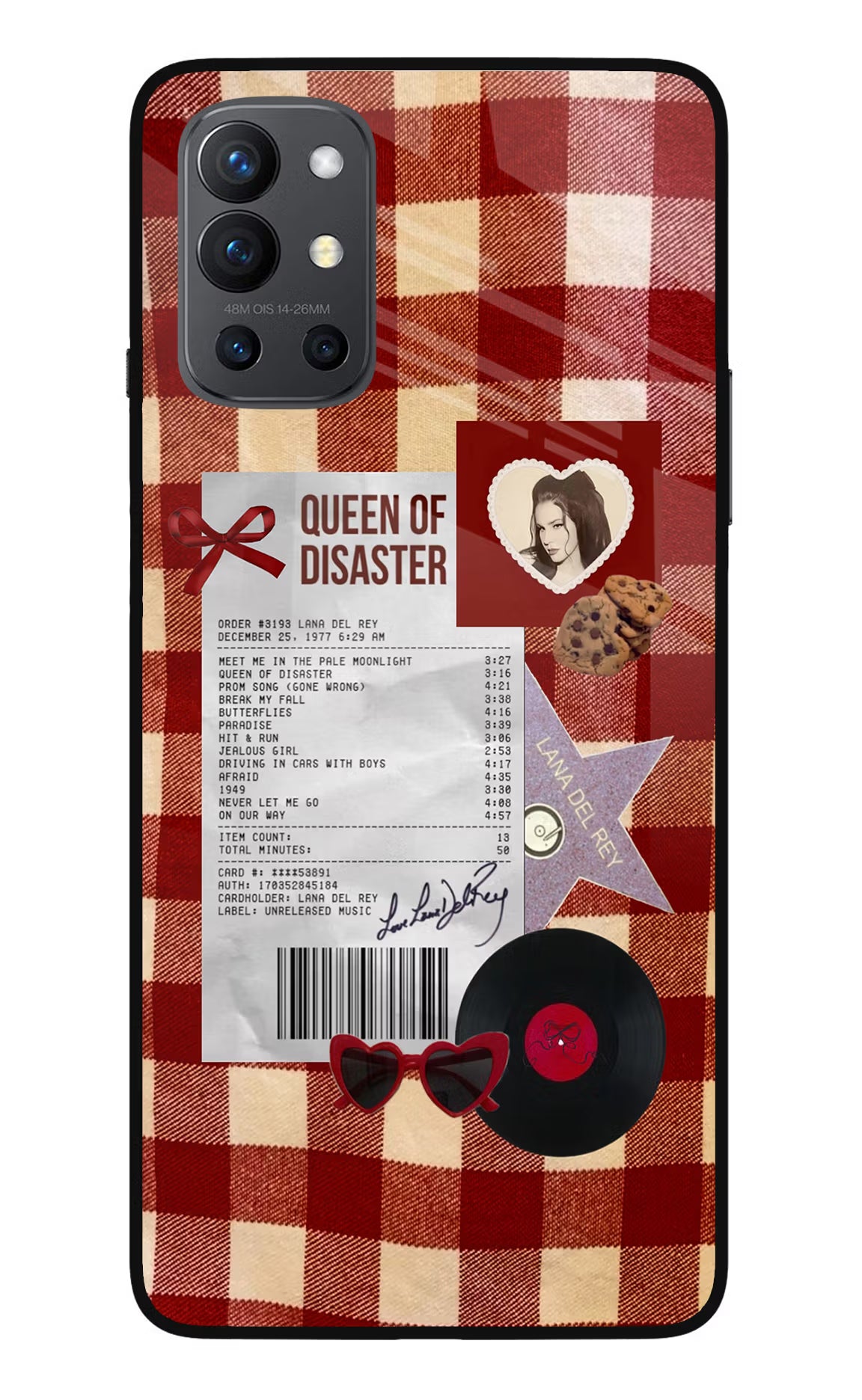Queen of Disaster Oneplus 9R Glass Case - Queen of Disaster Oneplus 9R Glass Case Queen of Disaster Oneplus 9R Glass Case