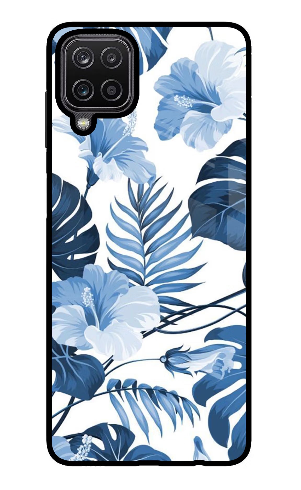 Fabric Art Samsung M12/F12 Glass Case - Fabric Art Samsung M12/F12 Glass Case Fabric Art Samsung M12/F12 Glass Case