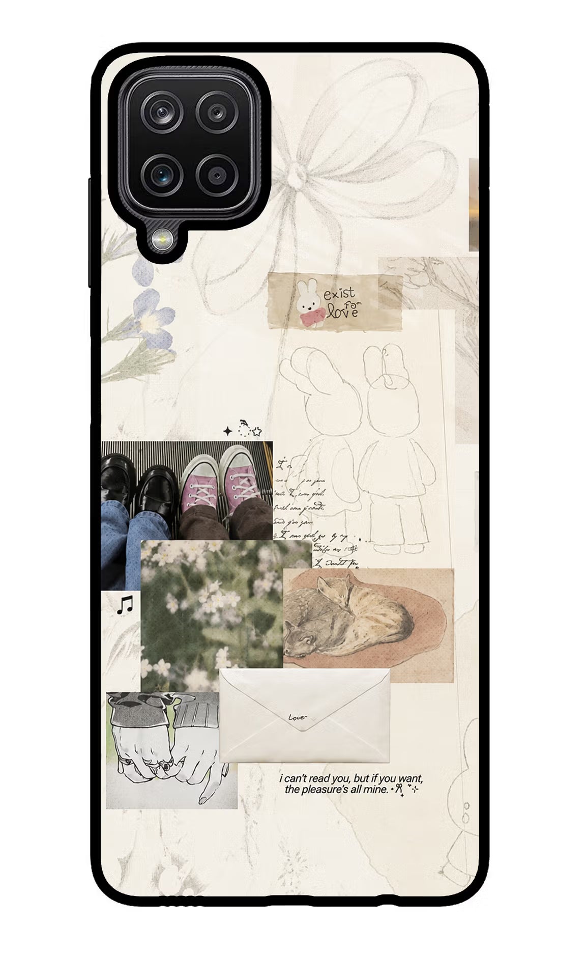 Soft Aesthetic Samsung M12/F12 Glass Case - Soft Aesthetic Samsung M12/F12 Glass Case Soft Aesthetic Samsung M12/F12 Glass Case