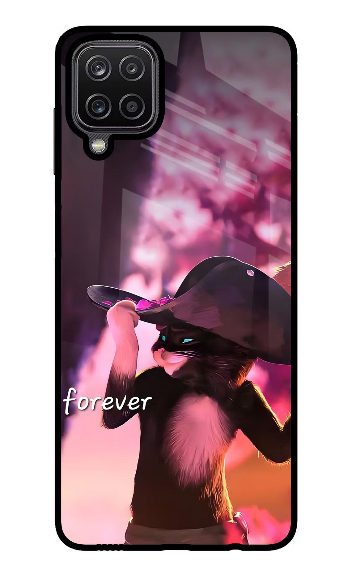 Forever Cat Samsung M12/F12 Glass Case - Forever Cat Samsung M12/F12 Glass Case Forever Cat Samsung M12/F12 Glass Case