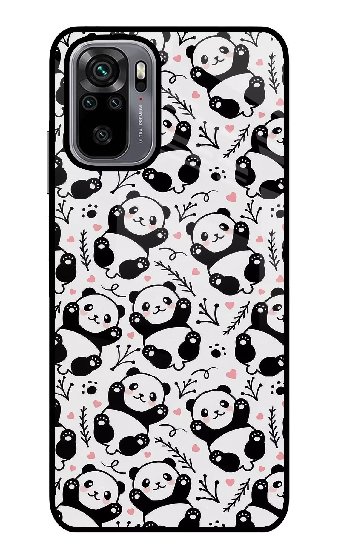 Cute Panda Redmi Note 10/10S Glass Case - Cute Panda Redmi Note 10/10S Glass Case Cute Panda Redmi Note 10/10S Glass Case