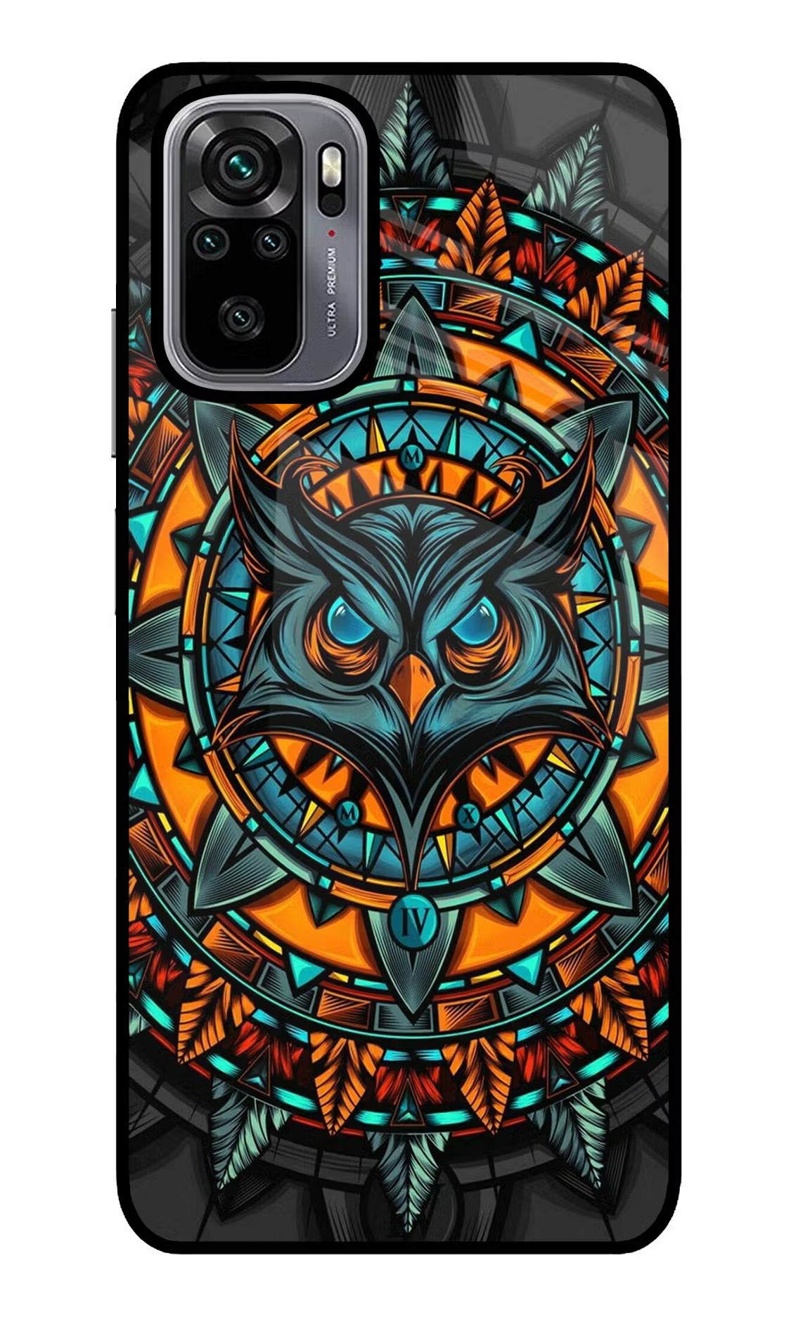 Angry Owl Art Redmi Note 10/10S Glass Case - Angry Owl Art Redmi Note 10/10S Glass Case Angry Owl Art Redmi Note 10/10S Glass Case