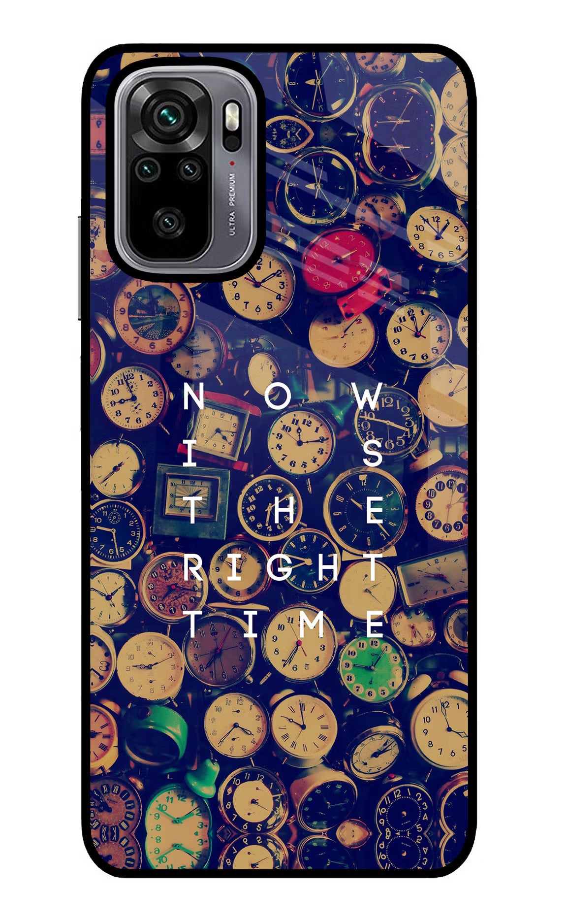 Now is the Right Time Quote Redmi Note 10/10S Glass Case - Now is the Right Time Quote Redmi Note 10/10S Glass Case Now is the Right Time Quote Redmi Note 10/10S Glass Case