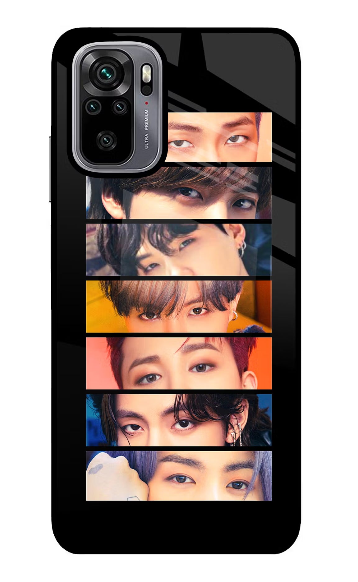 BTS Eyes Redmi Note 10/10S Glass Case - BTS Eyes Redmi Note 10/10S Glass Case BTS Eyes Redmi Note 10/10S Glass Case