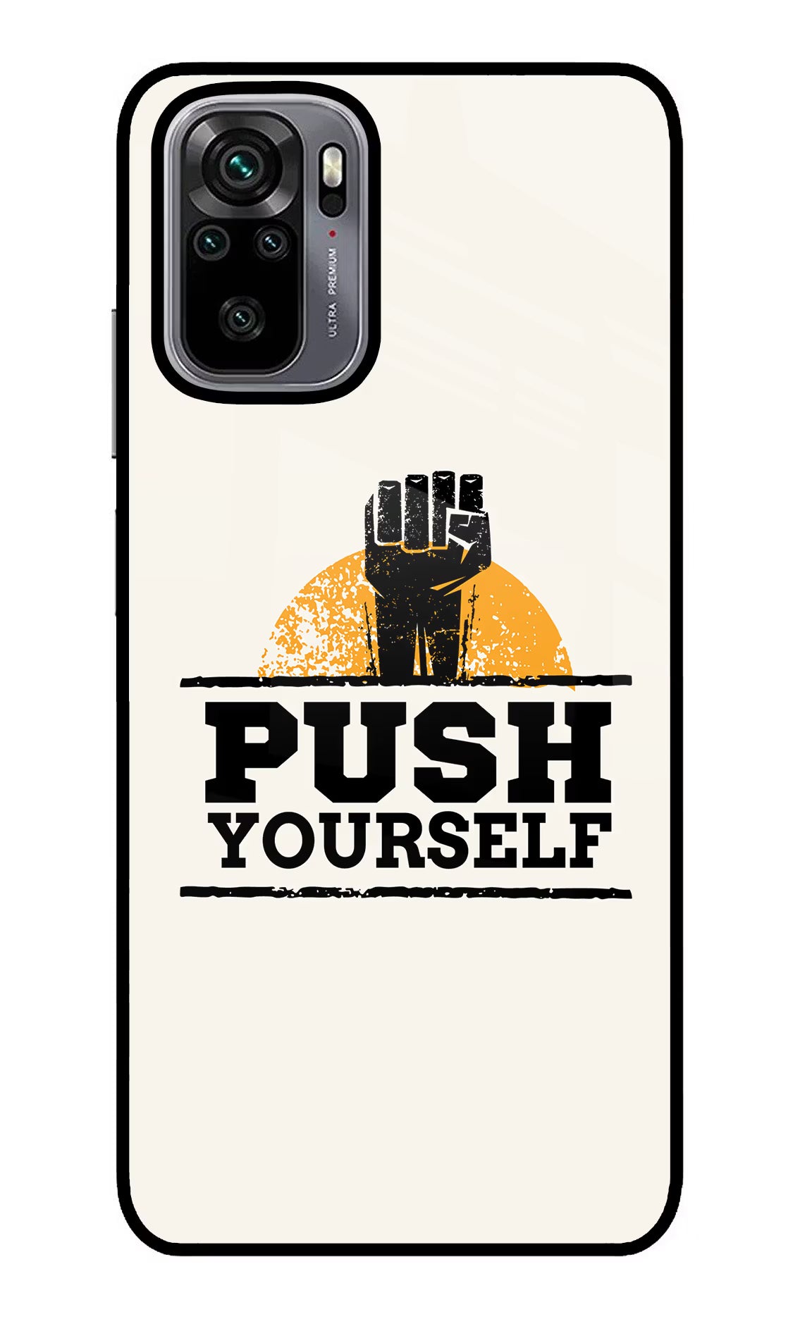 Push Yourself Redmi Note 10/10S Glass Case - Push Yourself Redmi Note 10/10S Glass Case Push Yourself Redmi Note 10/10S Glass Case