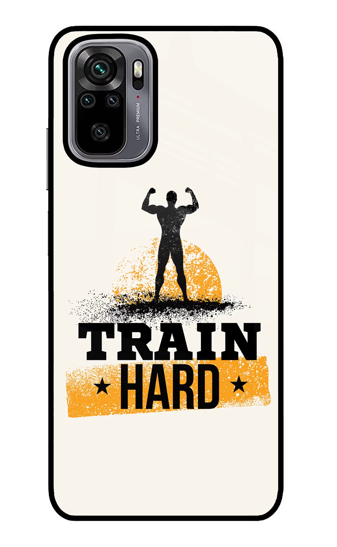 Train Hard Redmi Note 10/10S Glass Case - Train Hard Redmi Note 10/10S Glass Case Train Hard Redmi Note 10/10S Glass Case