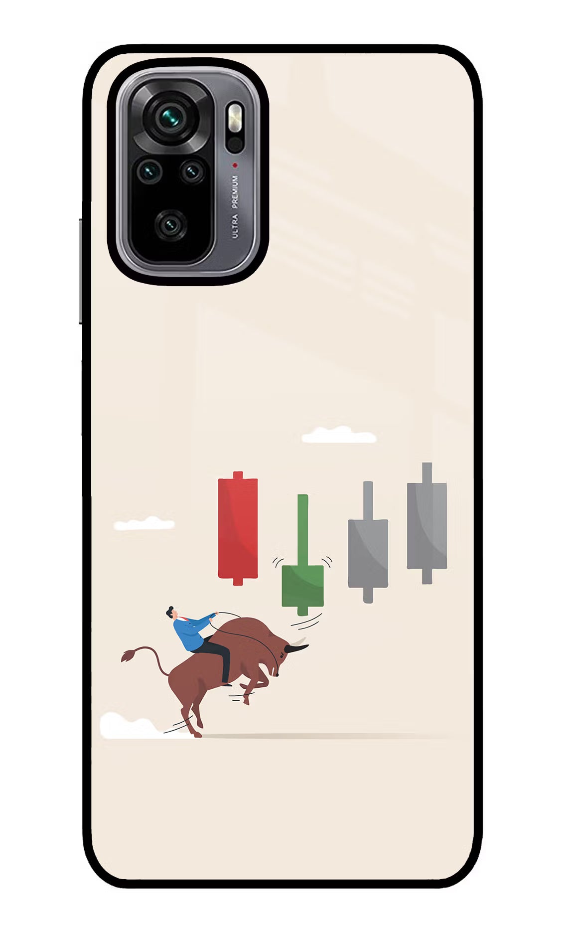 Bull Trading Momentum Redmi Note 10/10S Glass Case - Bull Trading Momentum Redmi Note 10/10S Glass Case Bull Trading Momentum Redmi Note 10/10S Glass Case