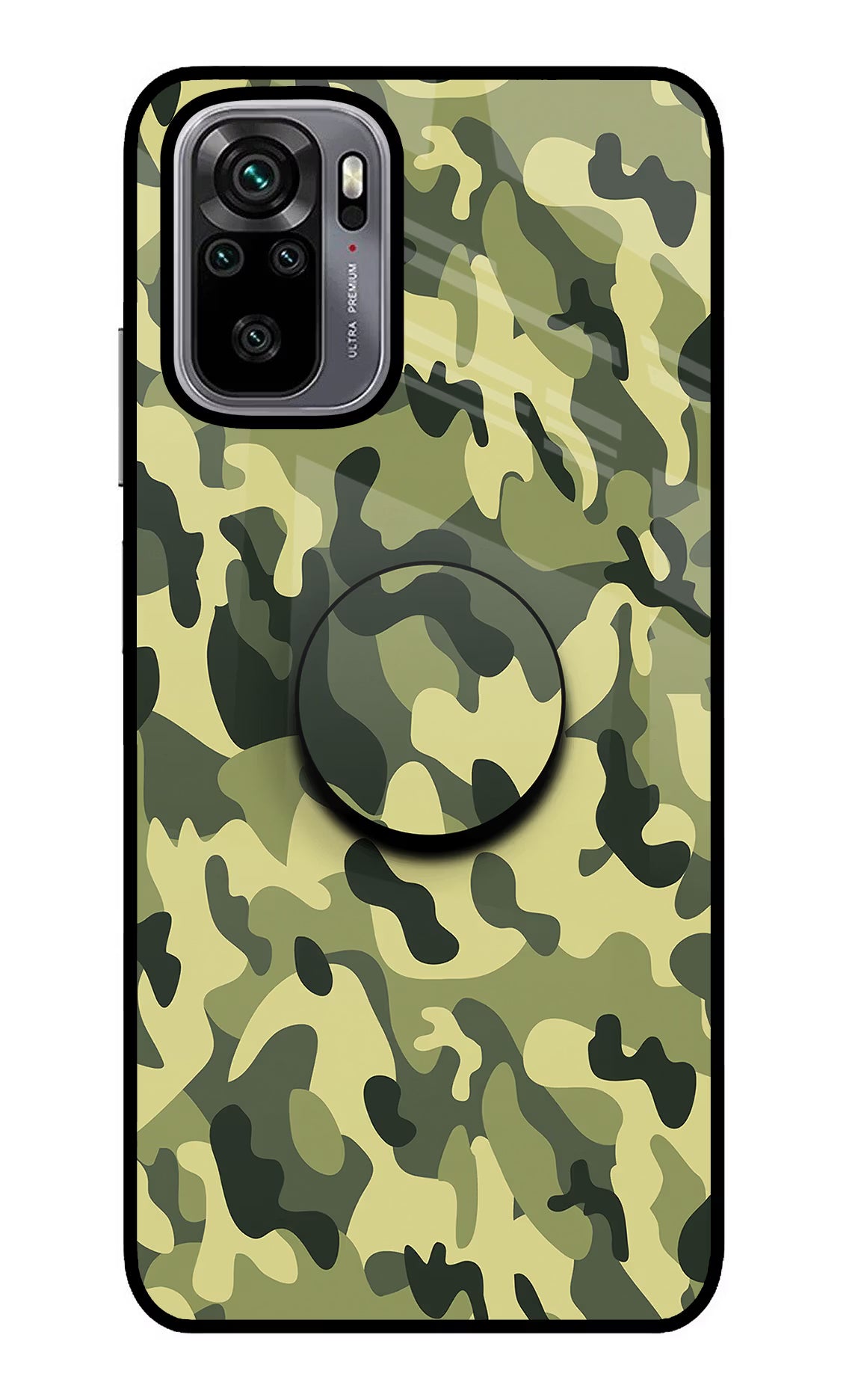Camouflage Redmi Note 10/10S Glass Case - Camouflage Redmi Note 10/10S Glass Case Camouflage Redmi Note 10/10S Glass Case