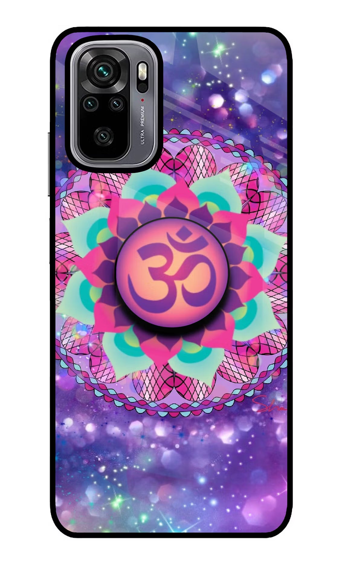 Om Purple Redmi Note 10/10S Glass Case - Om Purple Redmi Note 10/10S Glass Case Om Purple Redmi Note 10/10S Glass Case