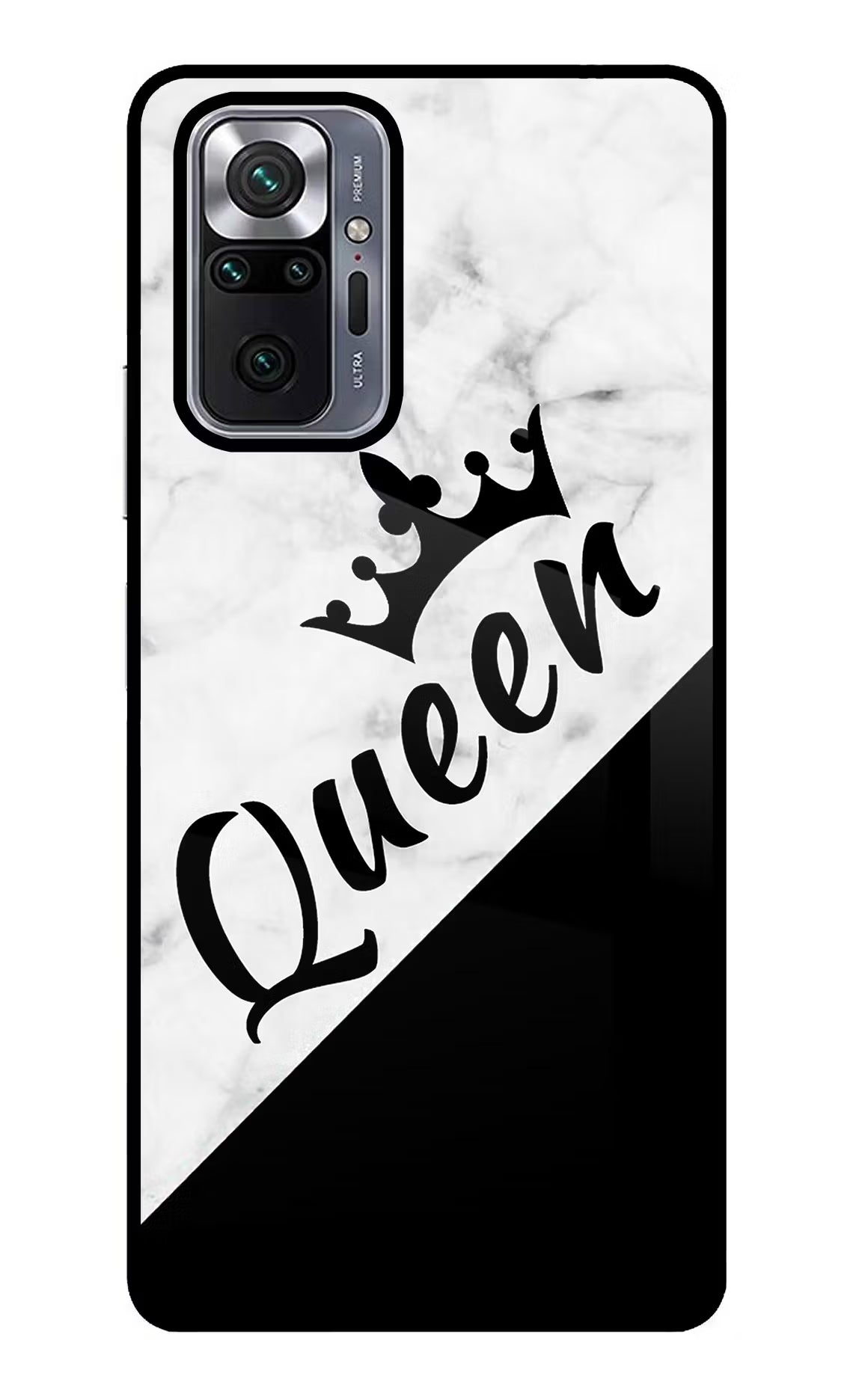 Queen Redmi Note 10 Pro Back Cover - Queen Redmi Note 10 Pro Glass Case Back Cover by Casekaro Queen Redmi Note 10 Pro Glass Case Back Cover by Casekaro