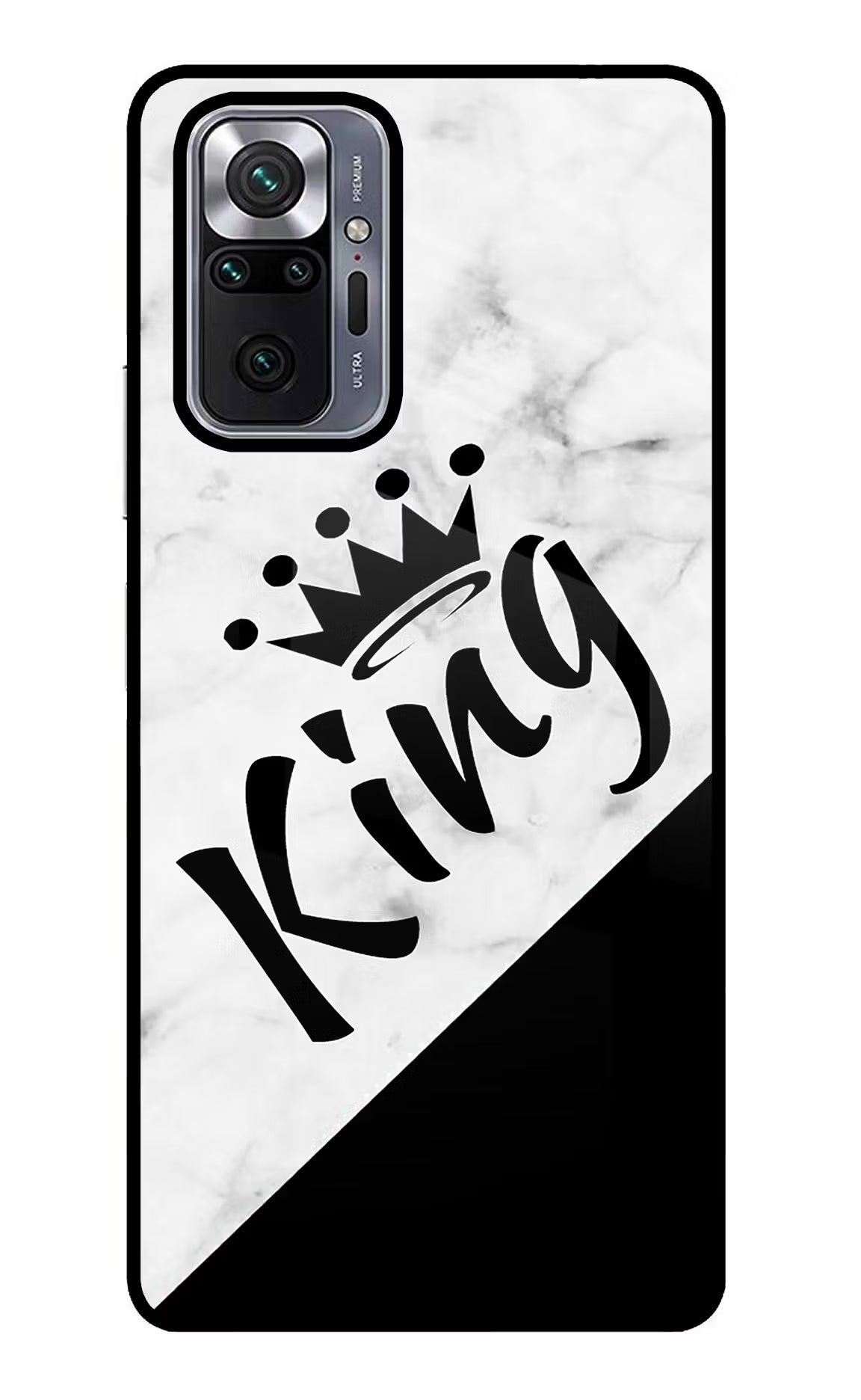 King Redmi Note 10 Pro Back Cover - King Redmi Note 10 Pro Glass Case Back Cover by Casekaro King Redmi Note 10 Pro Glass Case Back Cover by Casekaro
