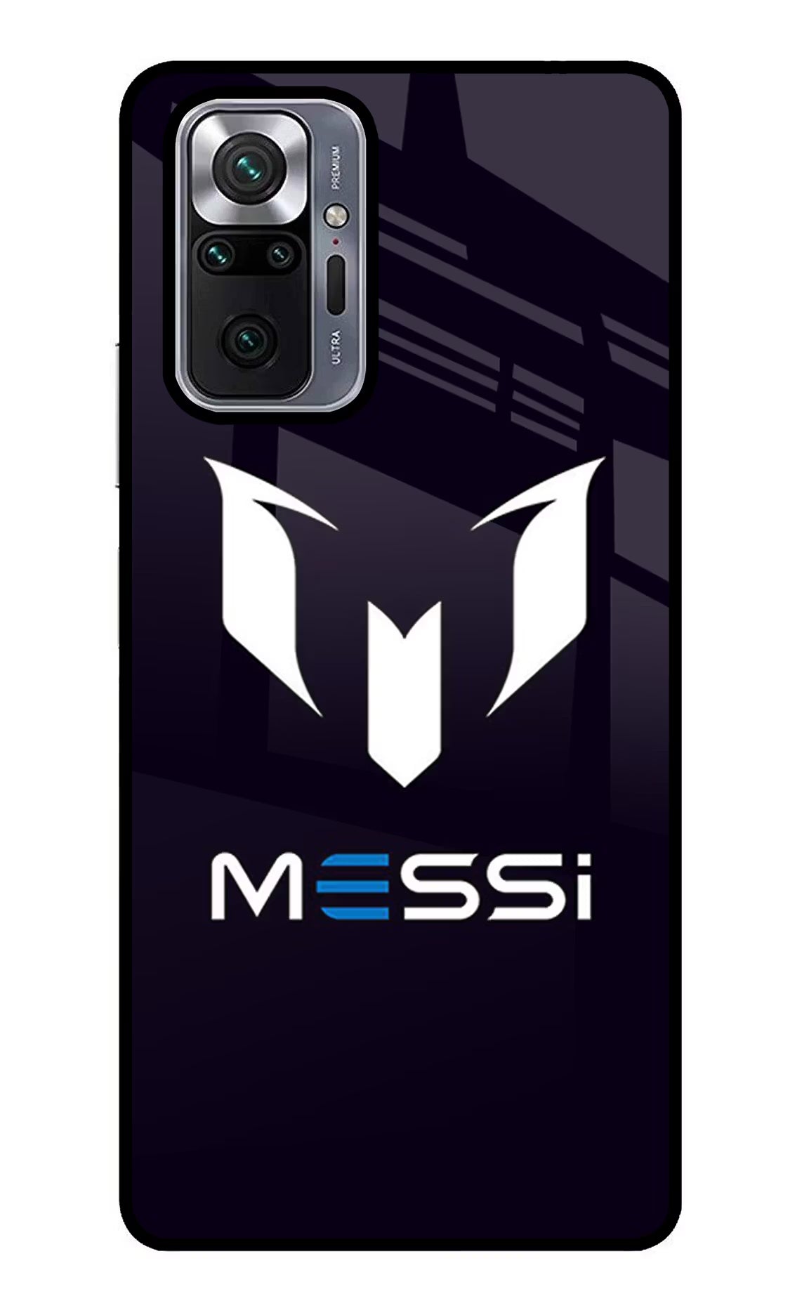 Messi Logo Redmi Note 10 Pro Back Cover - Messi Logo Redmi Note 10 Pro Glass Case Back Cover by Casekaro Messi Logo Redmi Note 10 Pro Glass Case Back Cover by Casekaro