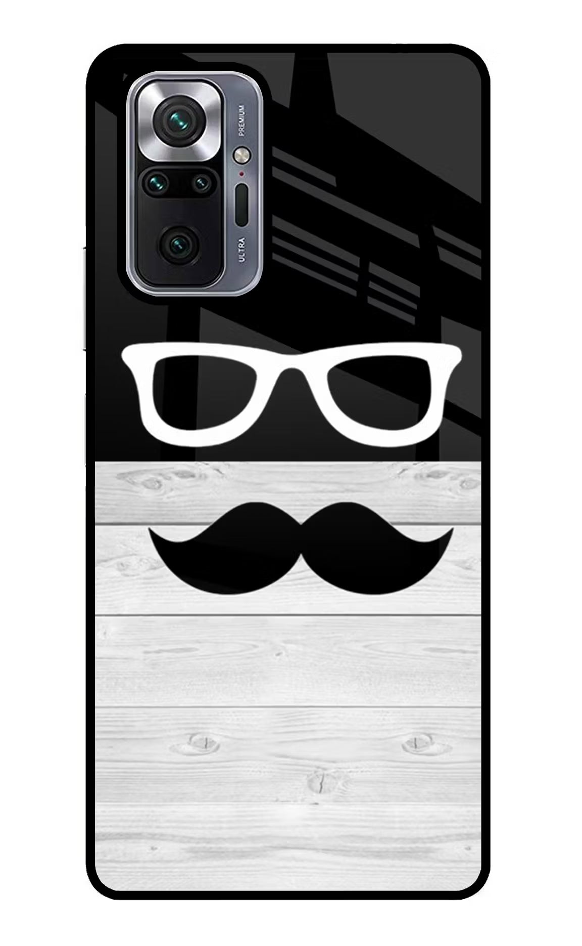 Mustache Redmi Note 10 Pro Back Cover - Mustache Redmi Note 10 Pro Glass Case Back Cover by Casekaro Mustache Redmi Note 10 Pro Glass Case Back Cover by Casekaro