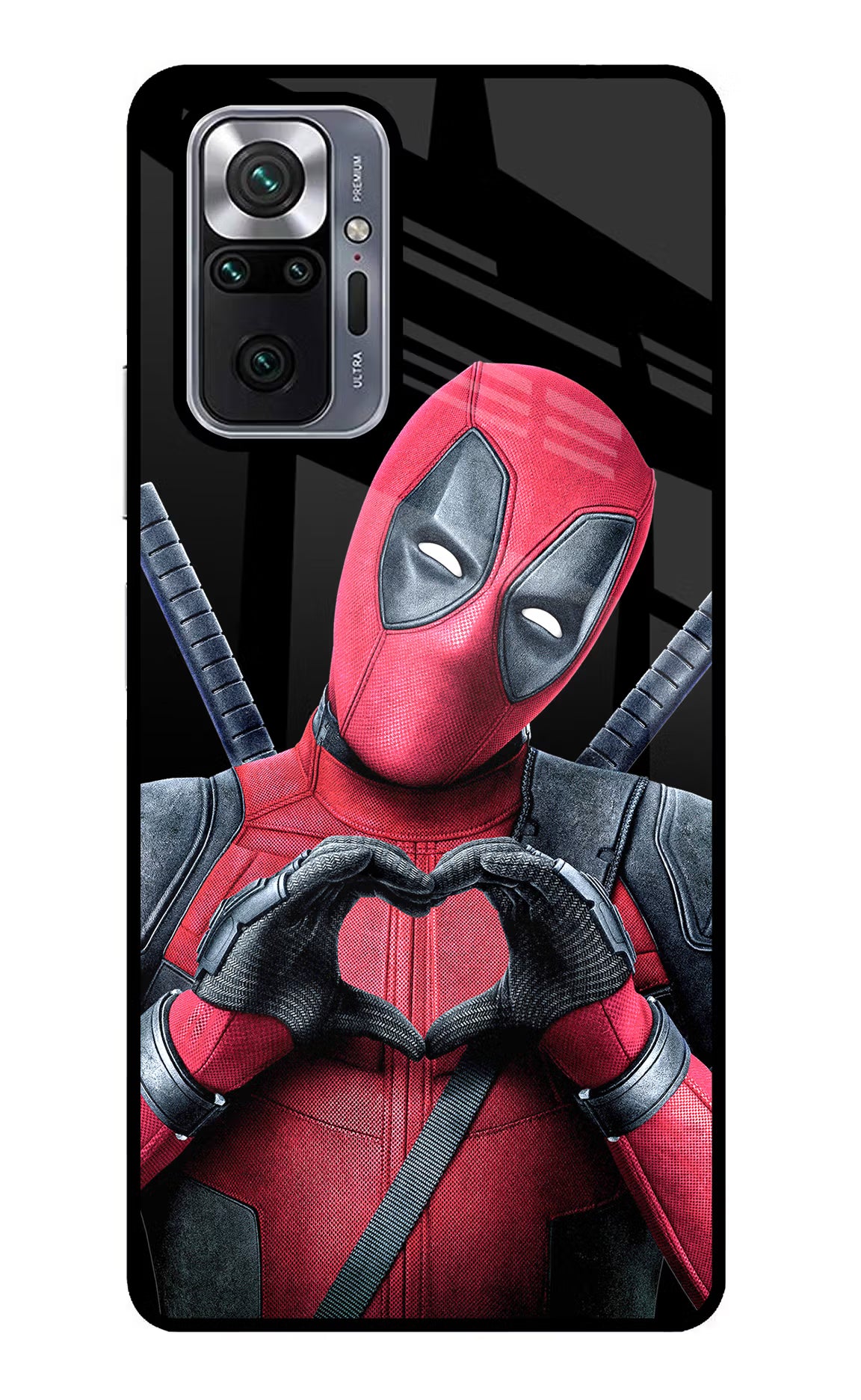 Deadpool Redmi Note 10 Pro Back Cover - Deadpool Redmi Note 10 Pro Glass Case Back Cover by Casekaro Deadpool Redmi Note 10 Pro Glass Case Back Cover by Casekaro