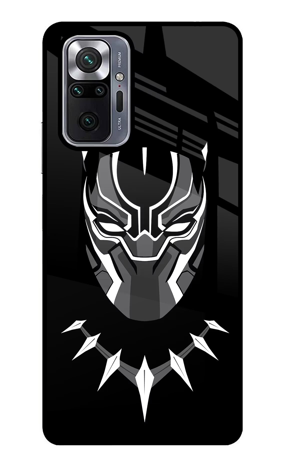 Black Panther Redmi Note 10 Pro Back Cover - Black Panther Redmi Note 10 Pro Glass Case Back Cover by Casekaro Black Panther Redmi Note 10 Pro Glass Case Back Cover by Casekaro
