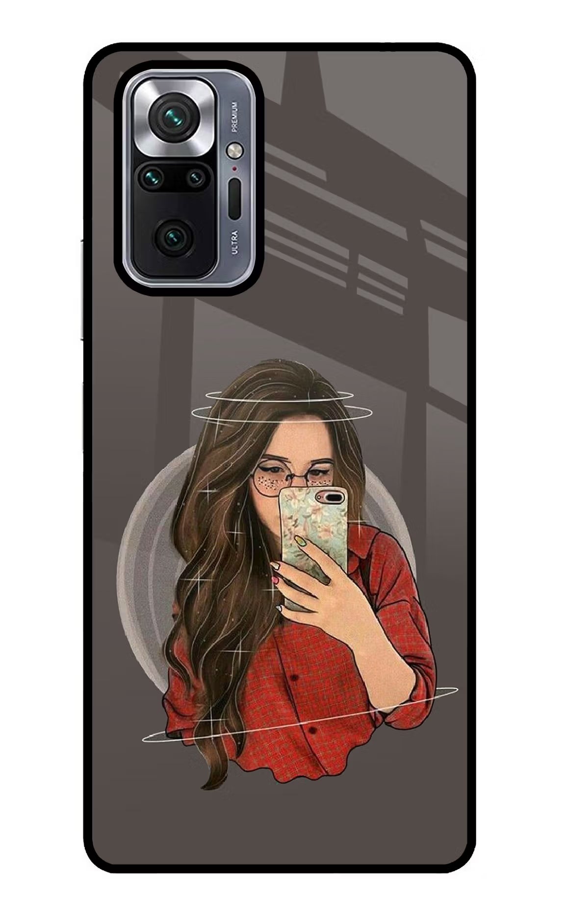 Selfie Queen Redmi Note 10 Pro Back Cover - Selfie Queen Redmi Note 10 Pro Glass Case Back Cover by Casekaro Selfie Queen Redmi Note 10 Pro Glass Case Back Cover by Casekaro