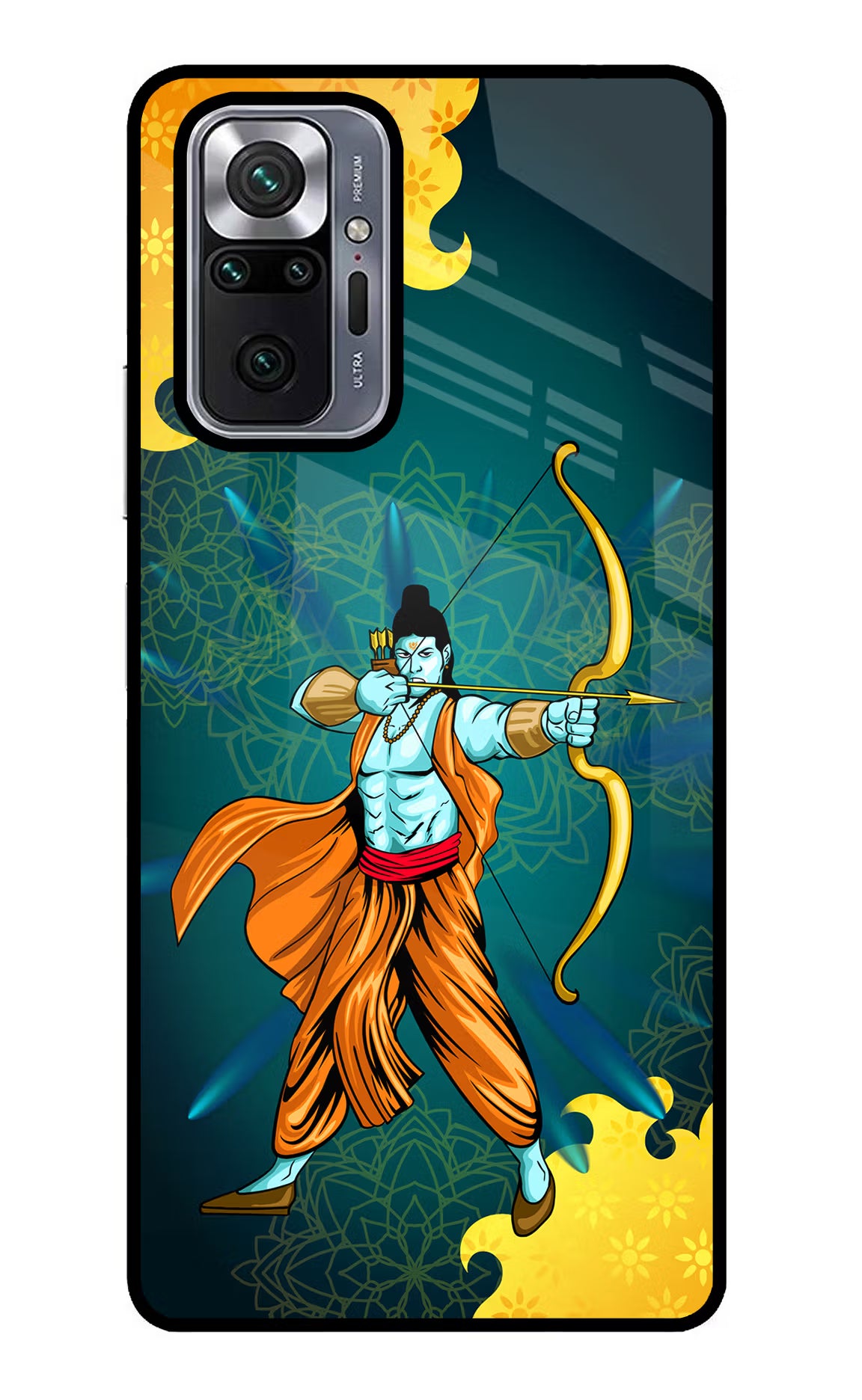 Lord Ram - 6 Redmi Note 10 Pro Back Cover - Lord Ram - 6 Redmi Note 10 Pro Glass Case Back Cover by Casekaro Lord Ram - 6 Redmi Note 10 Pro Glass Case Back Cover by Casekaro