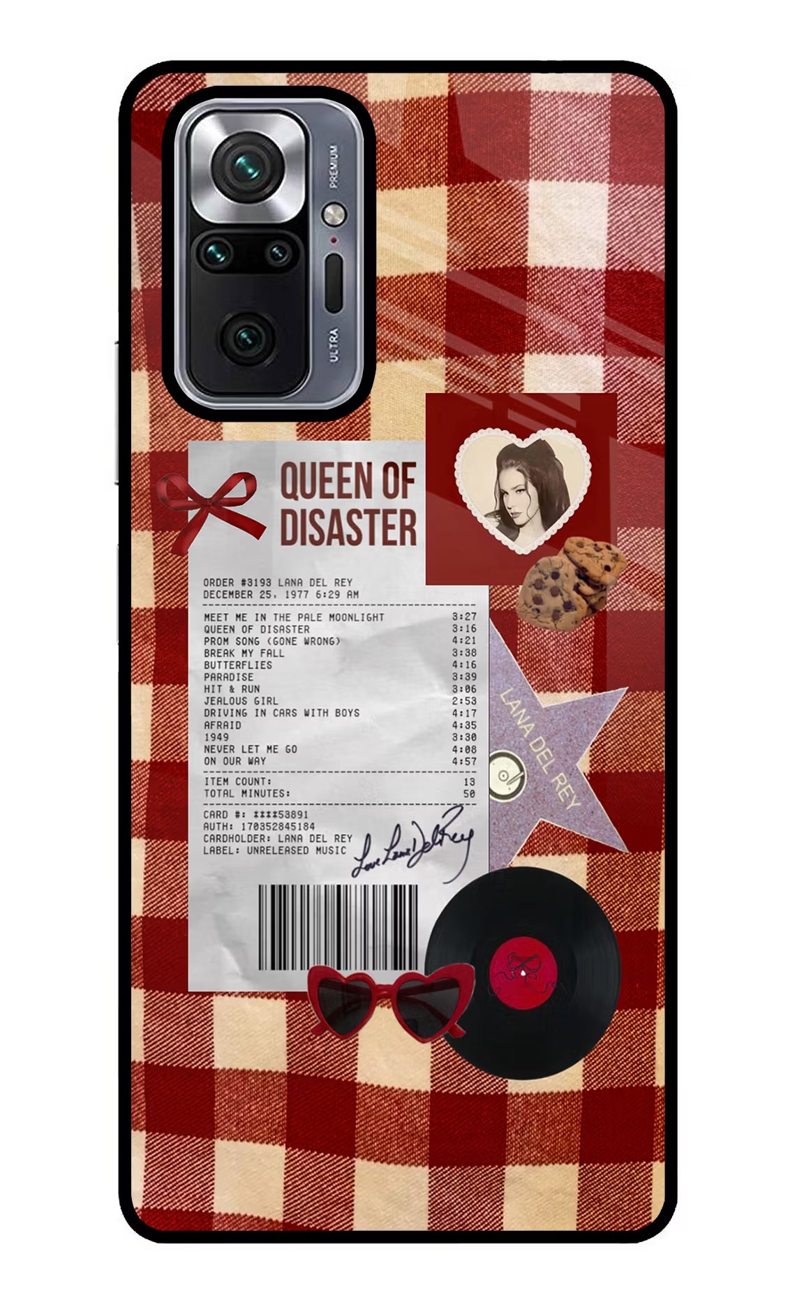 Queen of Disaster Redmi Note 10 Pro Glass Case - Queen of Disaster Redmi Note 10 Pro Glass Case Queen of Disaster Redmi Note 10 Pro Glass Case