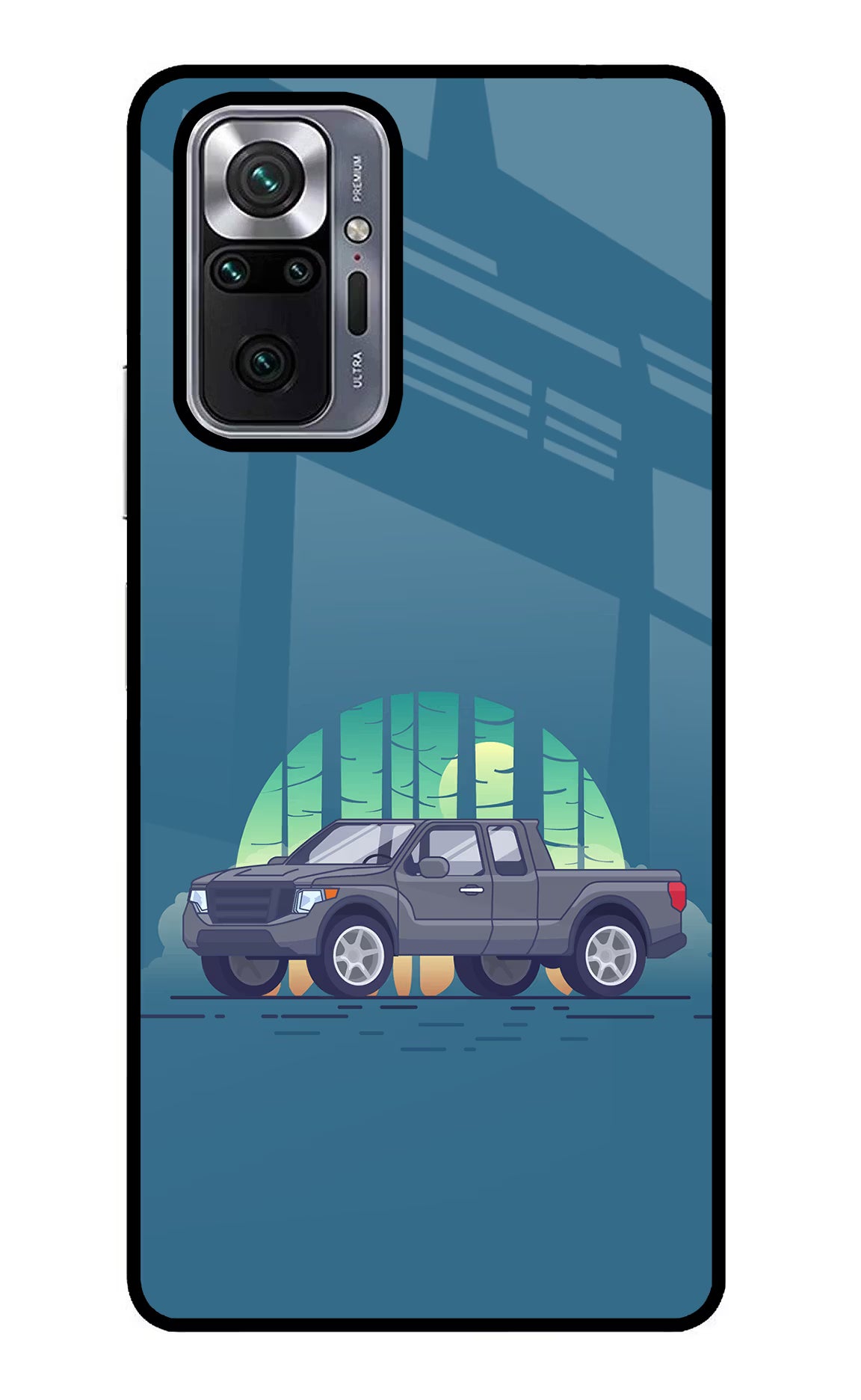 Retro Garage Vibe Redmi Note 10 Pro Back Cover - Retro Garage Vibe Redmi Note 10 Pro Glass Case Back Cover by Casekaro Retro Garage Vibe Redmi Note 10 Pro Glass Case Back Cover by Casekaro