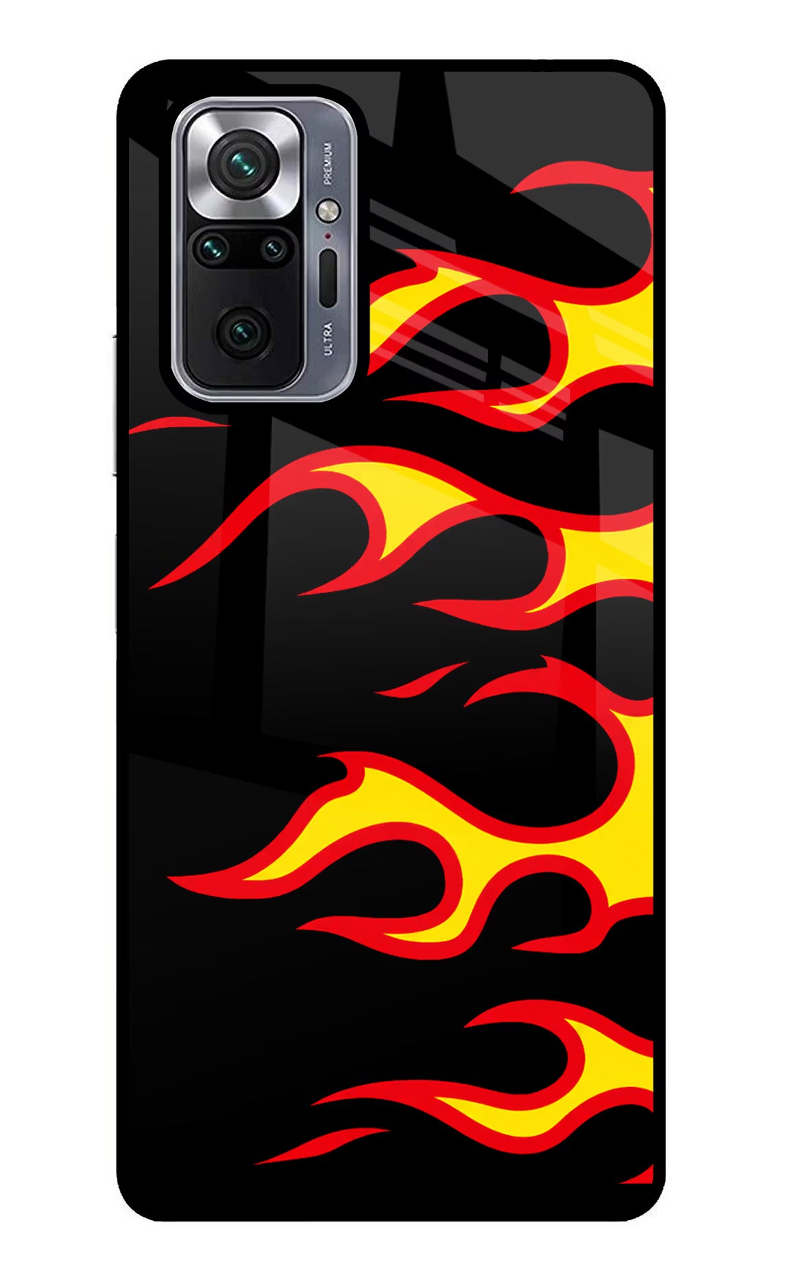 Side Sweep Flames Redmi Note 10 Pro Glass Case - Side Sweep Flames Redmi Note 10 Pro Glass Case Side Sweep Flames Redmi Note 10 Pro Glass Case