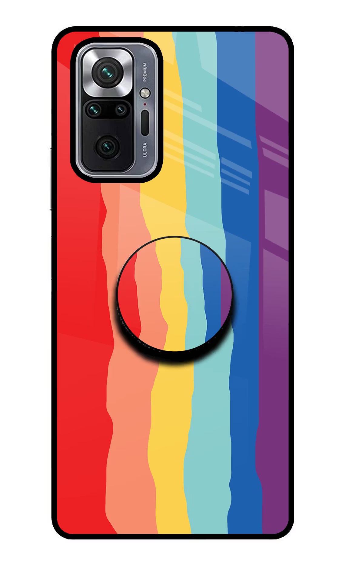 Rainbow Redmi Note 10 Pro Glass Case - Rainbow Redmi Note 10 Pro Glass Case Rainbow Redmi Note 10 Pro Glass Case