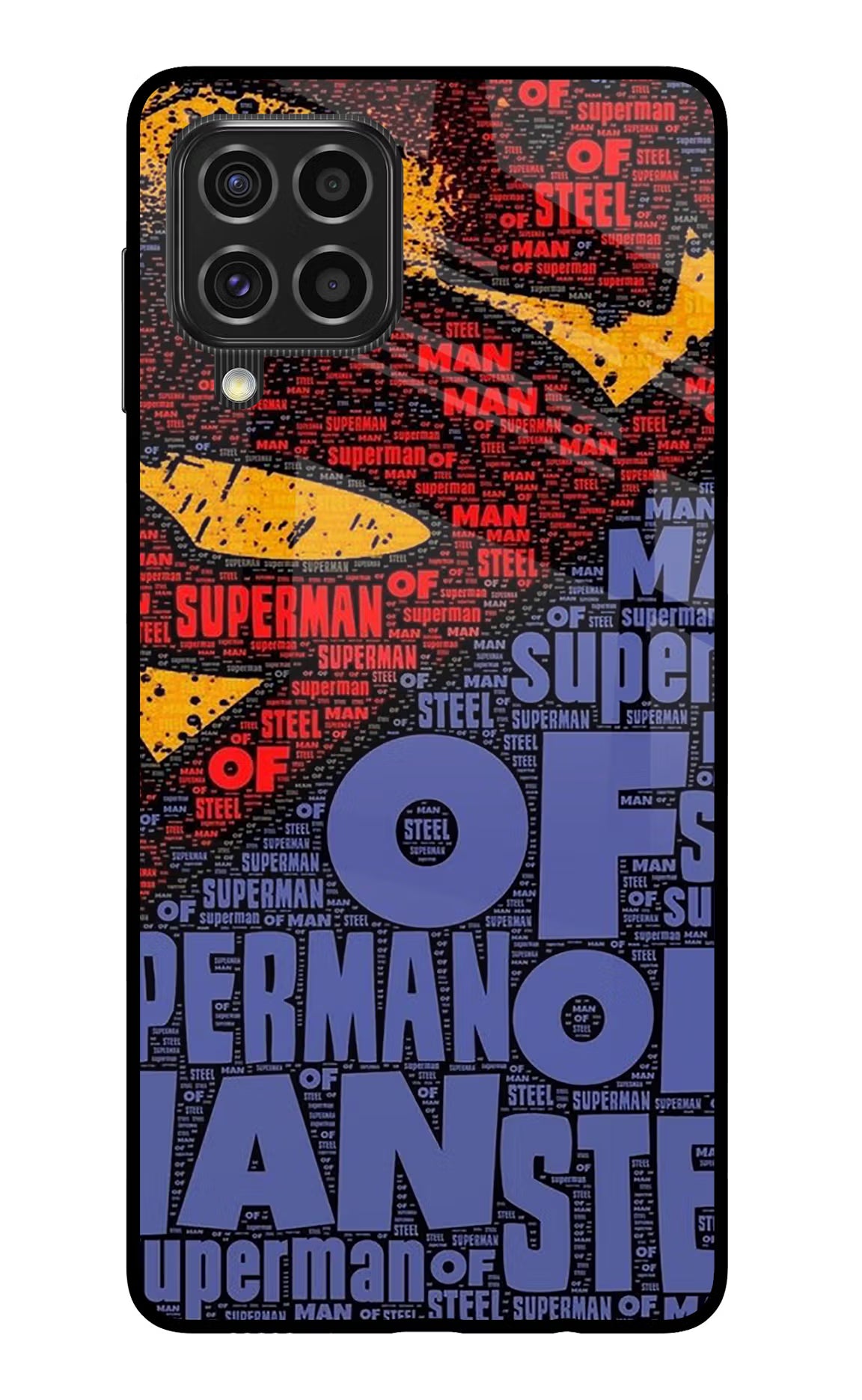 Superman Samsung F62 Back Cover - Superman Samsung F62 Glass Case Back Cover by Casekaro Superman Samsung F62 Glass Case Back Cover by Casekaro