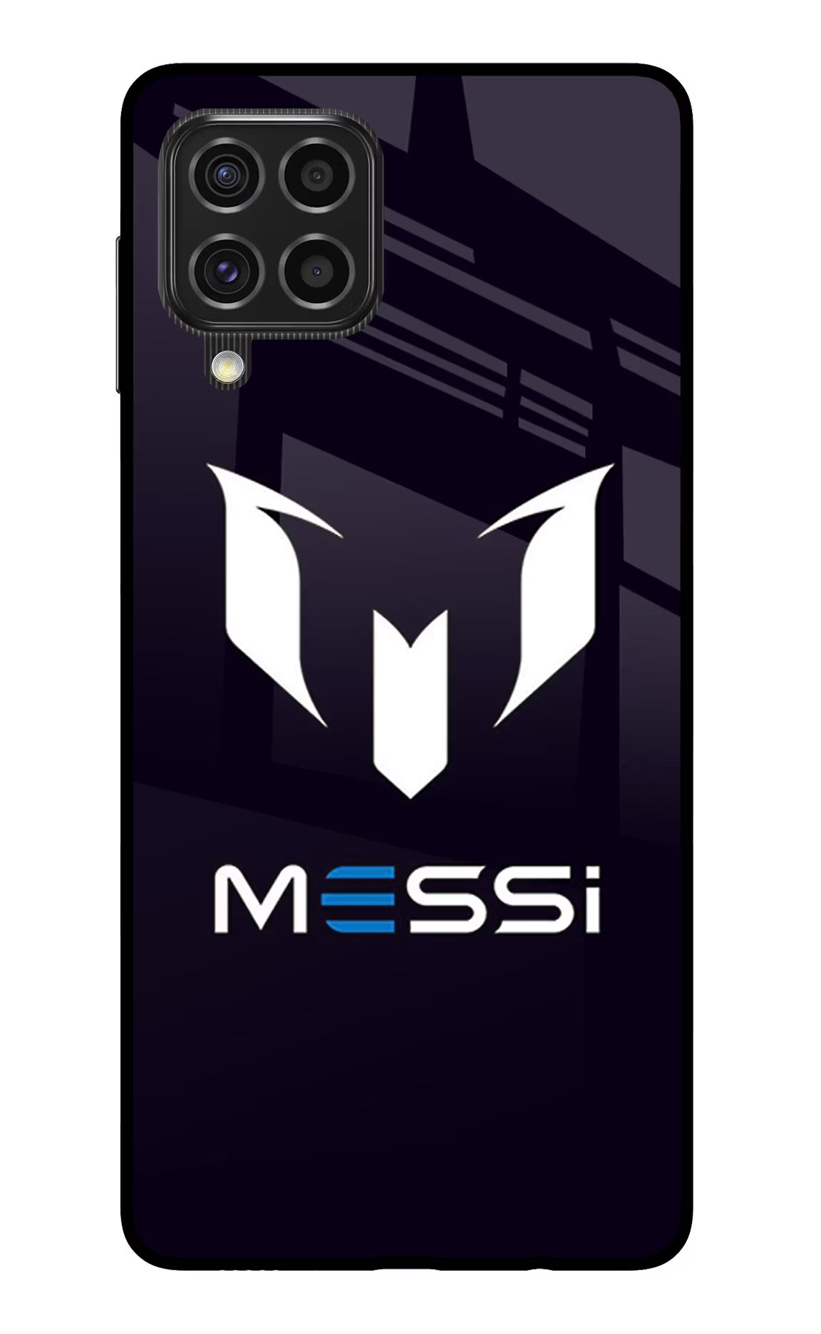 Messi Logo Samsung F62 Back Cover - Messi Logo Samsung F62 Glass Case Back Cover by Casekaro Messi Logo Samsung F62 Glass Case Back Cover by Casekaro