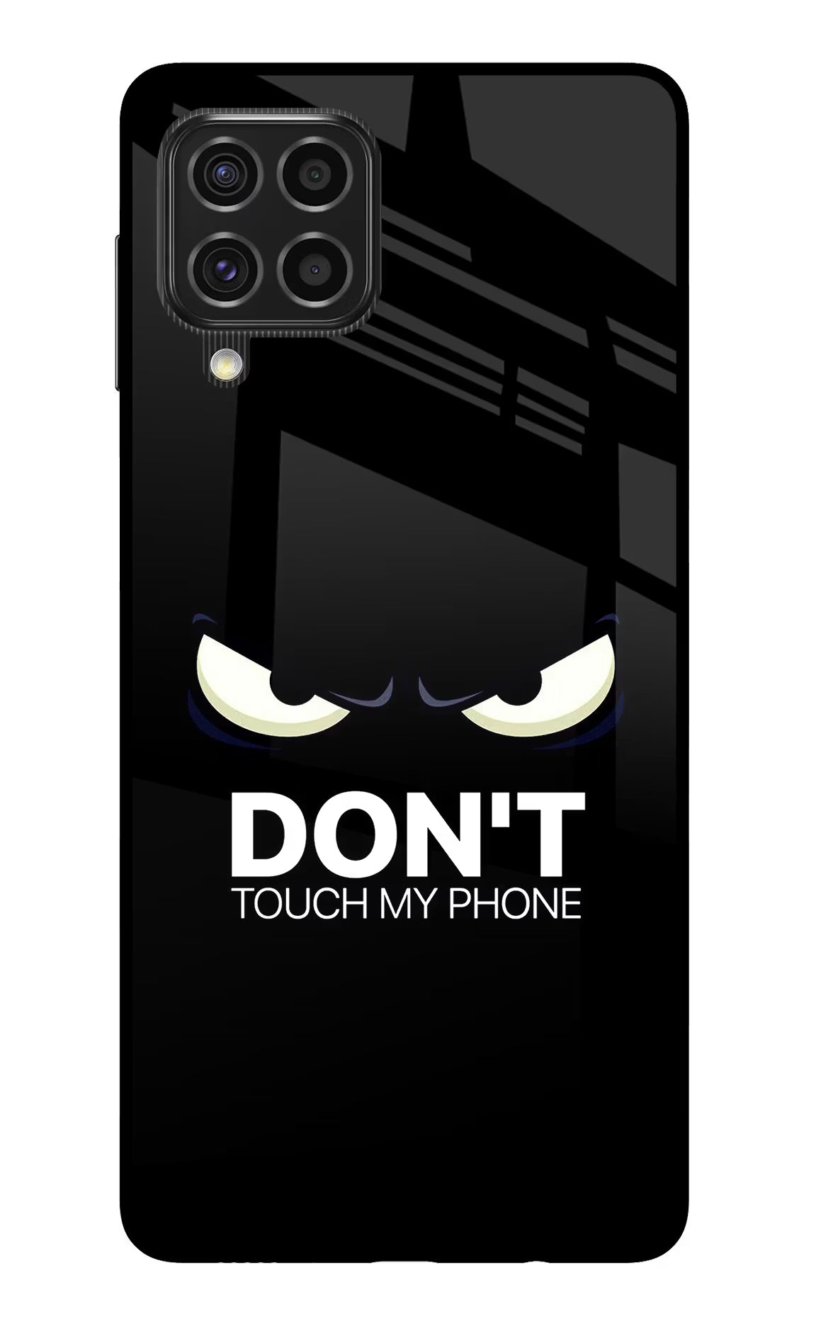 Don'T Touch My Phone Samsung F62 Back Cover - Don'T Touch My Phone Samsung F62 Glass Case Back Cover by Casekaro Don'T Touch My Phone Samsung F62 Glass Case Back Cover by Casekaro