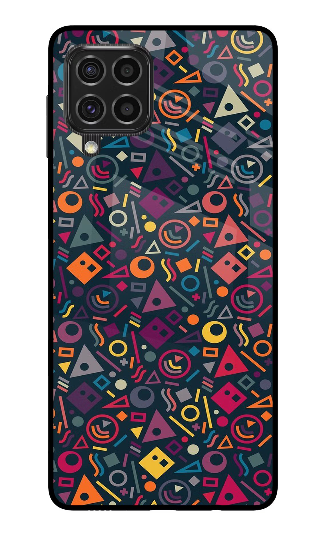 Geometric Abstract Samsung F62 Back Cover - Geometric Abstract Samsung F62 Glass Case Back Cover by Casekaro Geometric Abstract Samsung F62 Glass Case Back Cover by Casekaro
