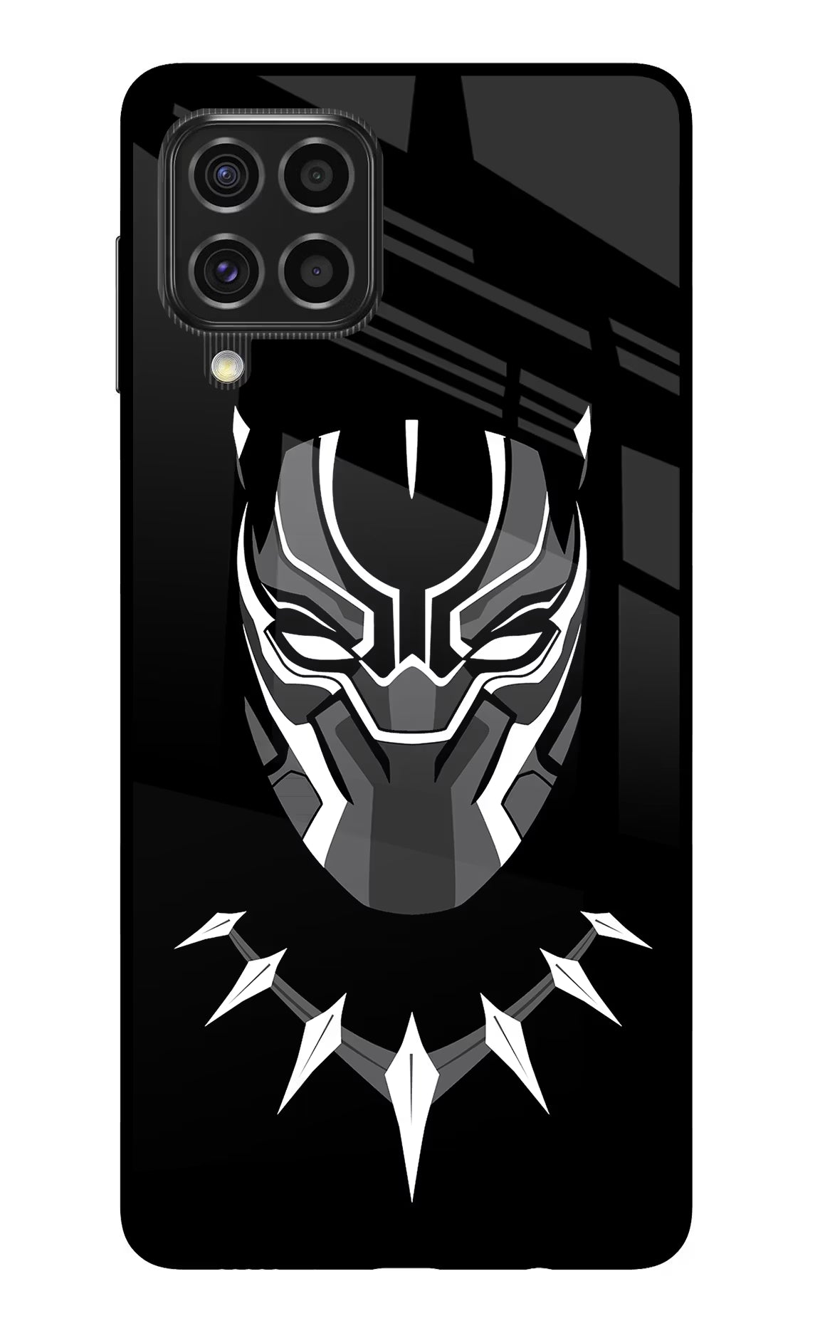 Black Panther Samsung F62 Back Cover - Black Panther Samsung F62 Glass Case Back Cover by Casekaro Black Panther Samsung F62 Glass Case Back Cover by Casekaro