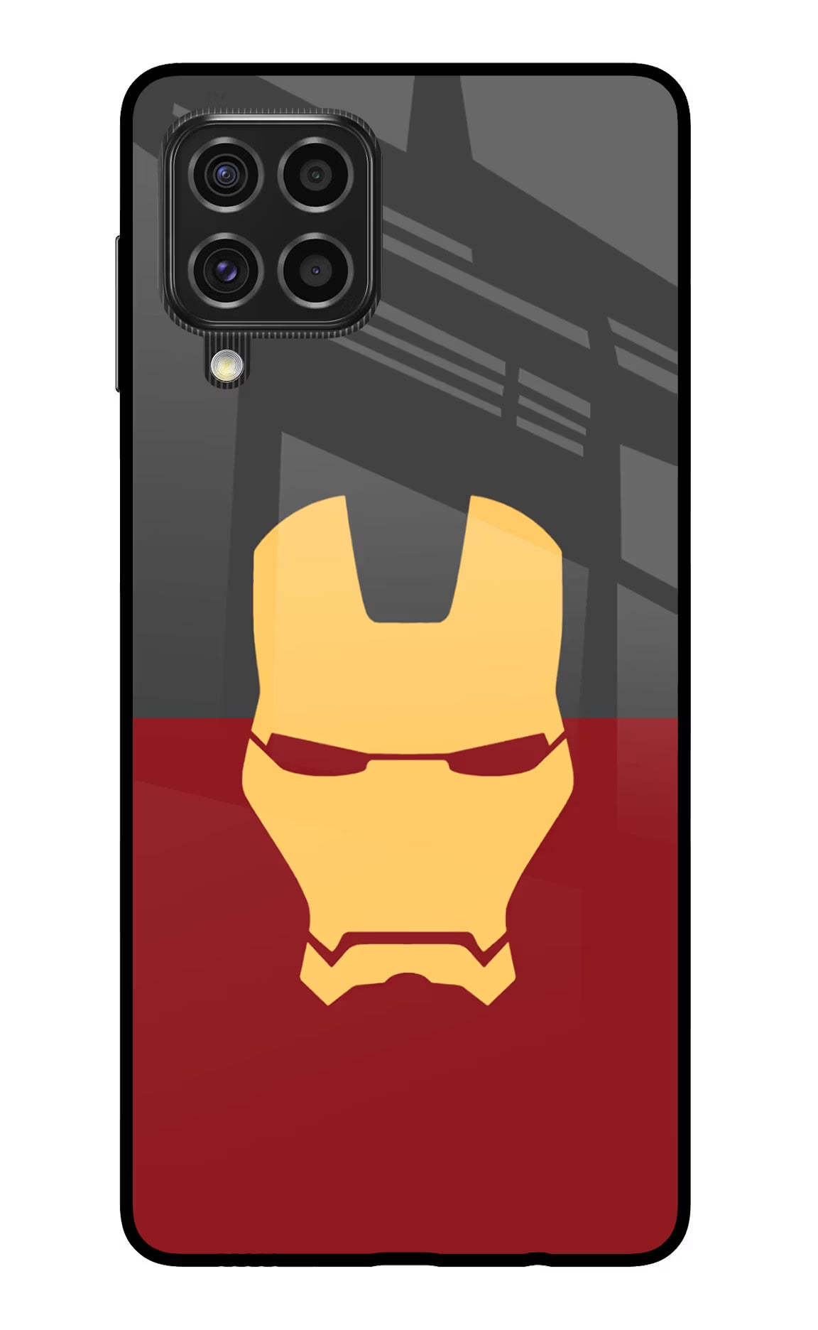Ironman Samsung F62 Back Cover - Ironman Samsung F62 Glass Case Back Cover by Casekaro Ironman Samsung F62 Glass Case Back Cover by Casekaro