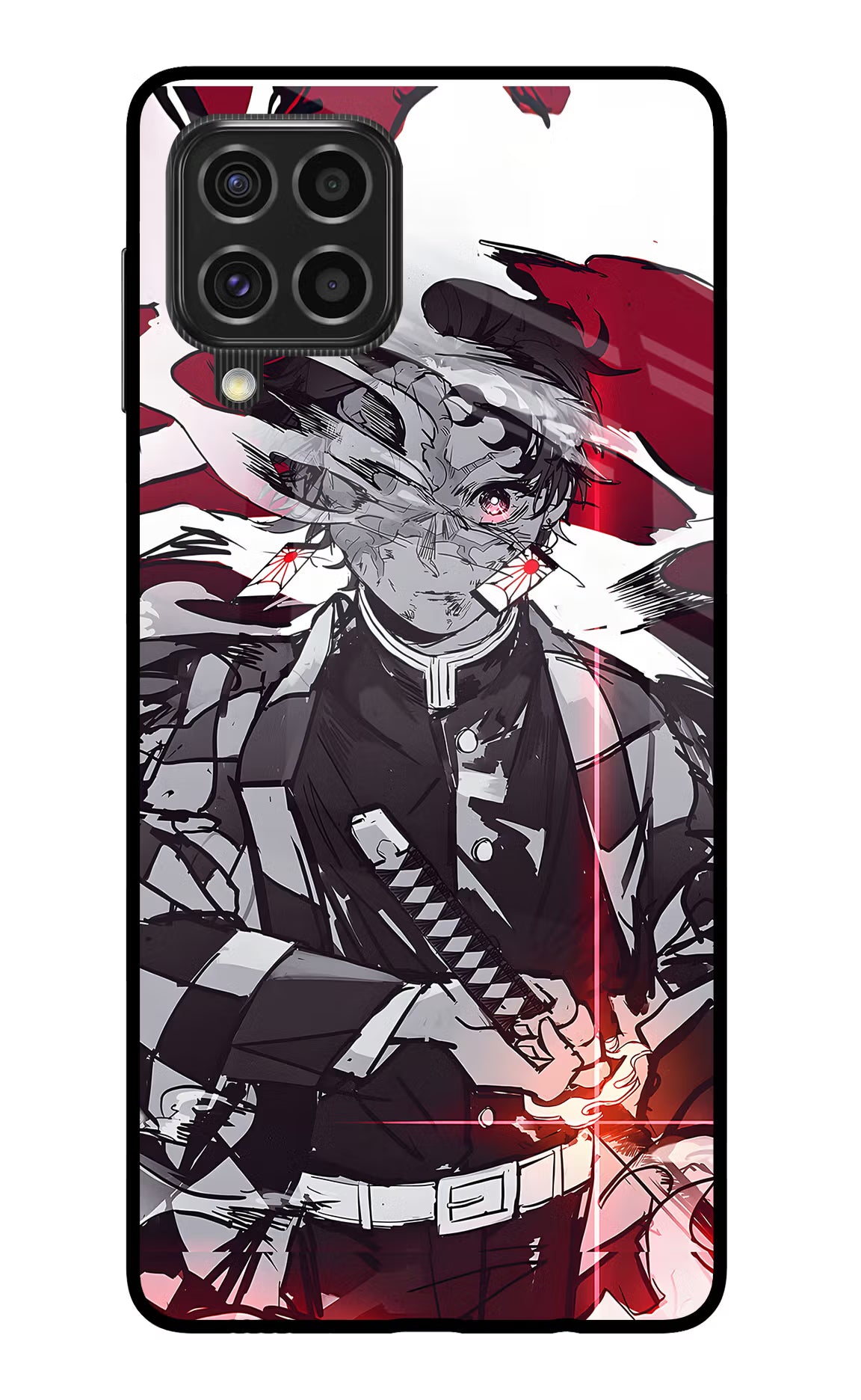 Demon Slayer Samsung F62 Glass Case - Demon Slayer Samsung F62 Glass Case Demon Slayer Samsung F62 Glass Case