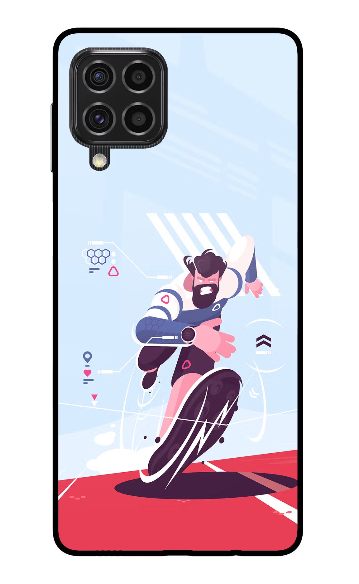 Run Pro Samsung F62 Glass Case - Run Pro Samsung F62 Glass Case Run Pro Samsung F62 Glass Case