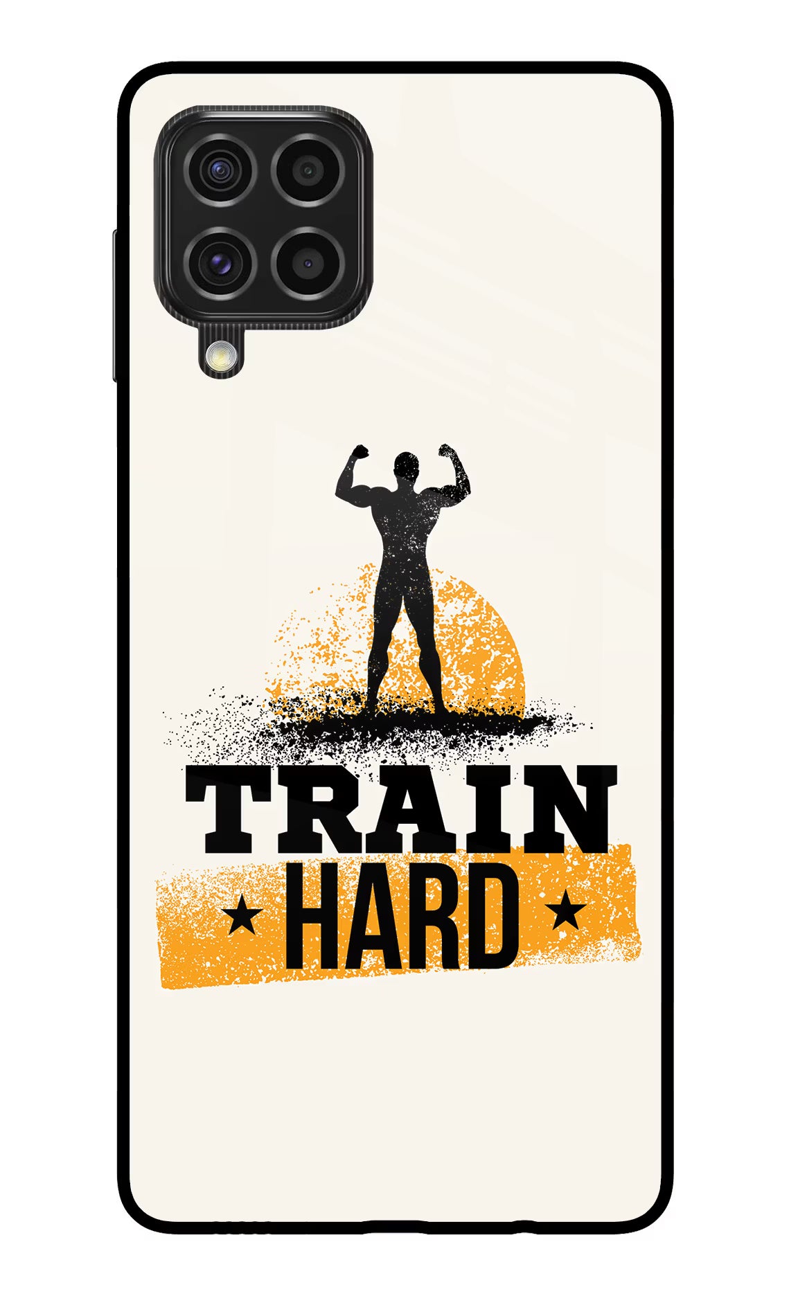 Train Hard Samsung F62 Glass Case - Train Hard Samsung F62 Glass Case Train Hard Samsung F62 Glass Case