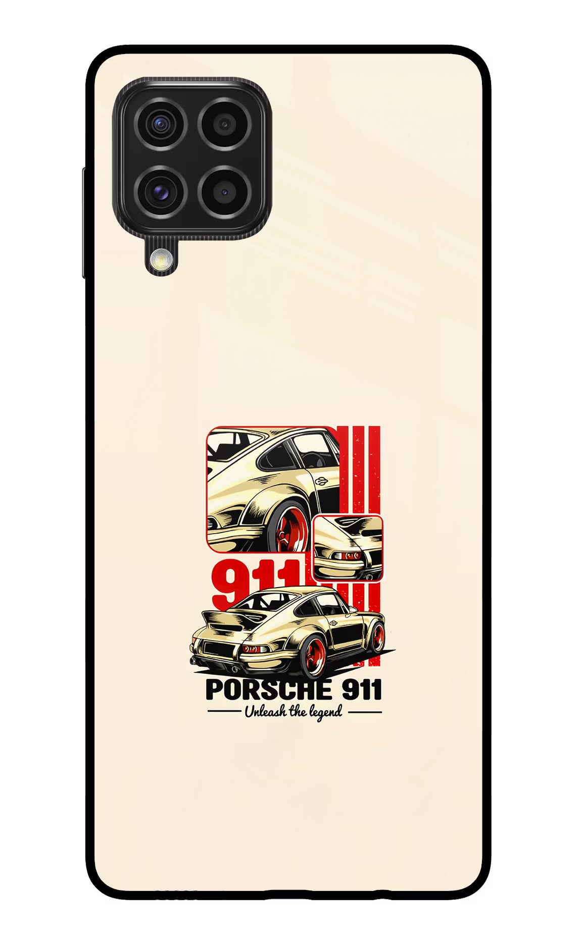 Classic Porsche 911 Samsung F62 Back Cover - Classic Porsche 911 Samsung F62 Glass Case Back Cover by Casekaro Classic Porsche 911 Samsung F62 Glass Case Back Cover by Casekaro