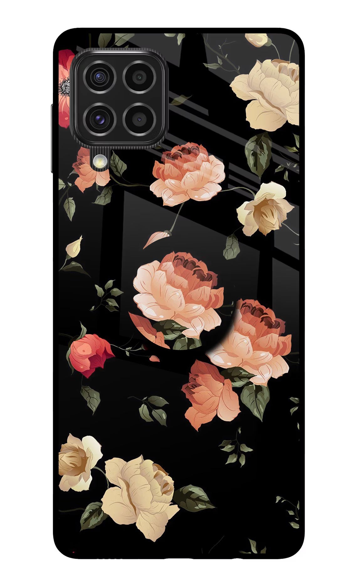 Flowers Samsung F62 Glass Case - Flowers Samsung F62 Glass Case Flowers Samsung F62 Glass Case