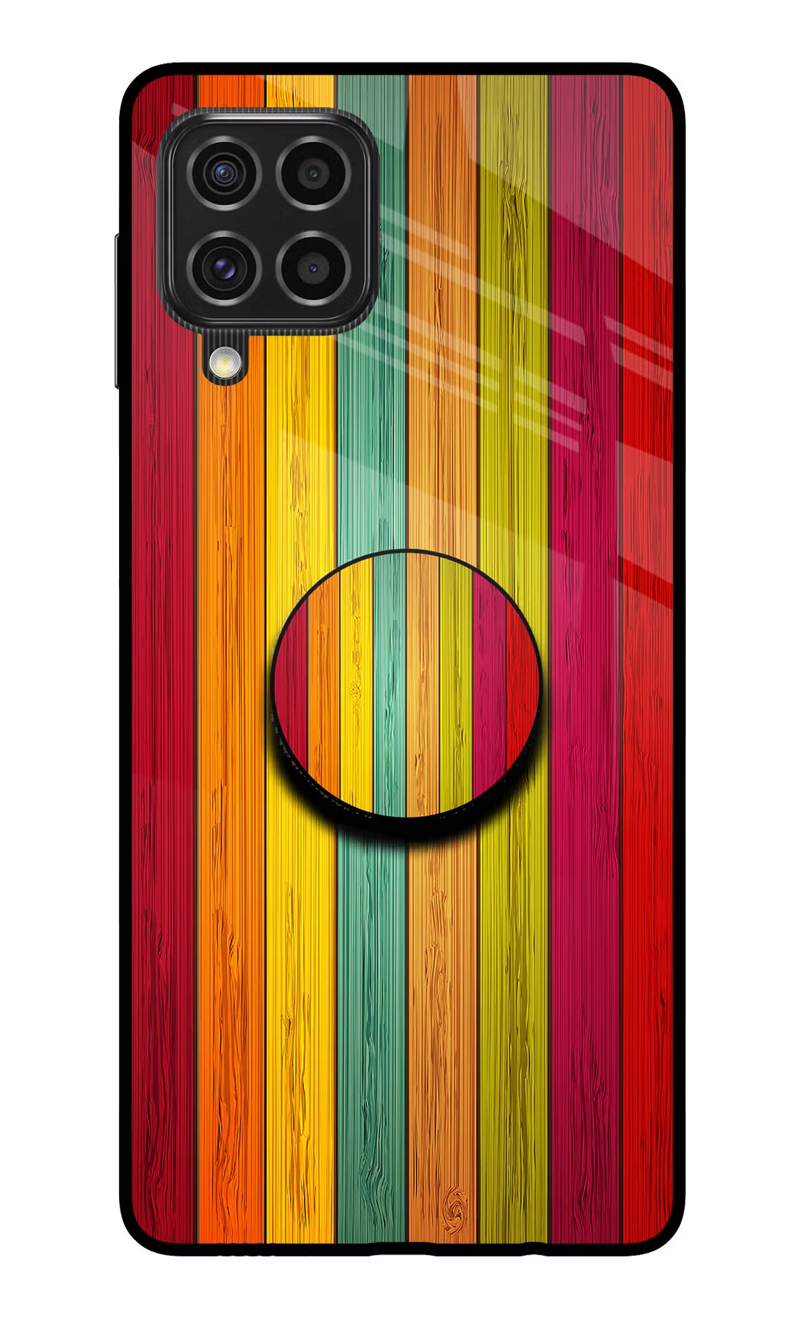 Multicolor Wooden Samsung F62 Pop Case - Multicolor Wooden Samsung F62 Pop Case by Casekaro Multicolor Wooden Samsung F62 Pop Case by Casekaro