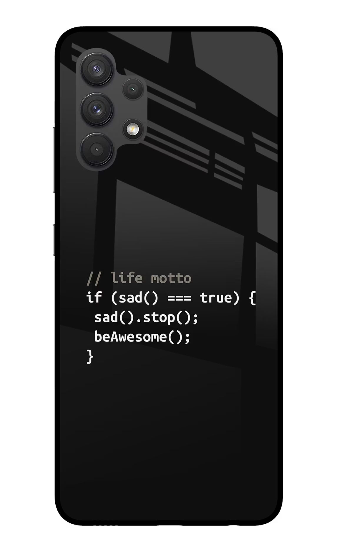 Life Motto Code Samsung A32 4G Glass Case - Life Motto Code Samsung A32 4G Glass Case Life Motto Code Samsung A32 4G Glass Case